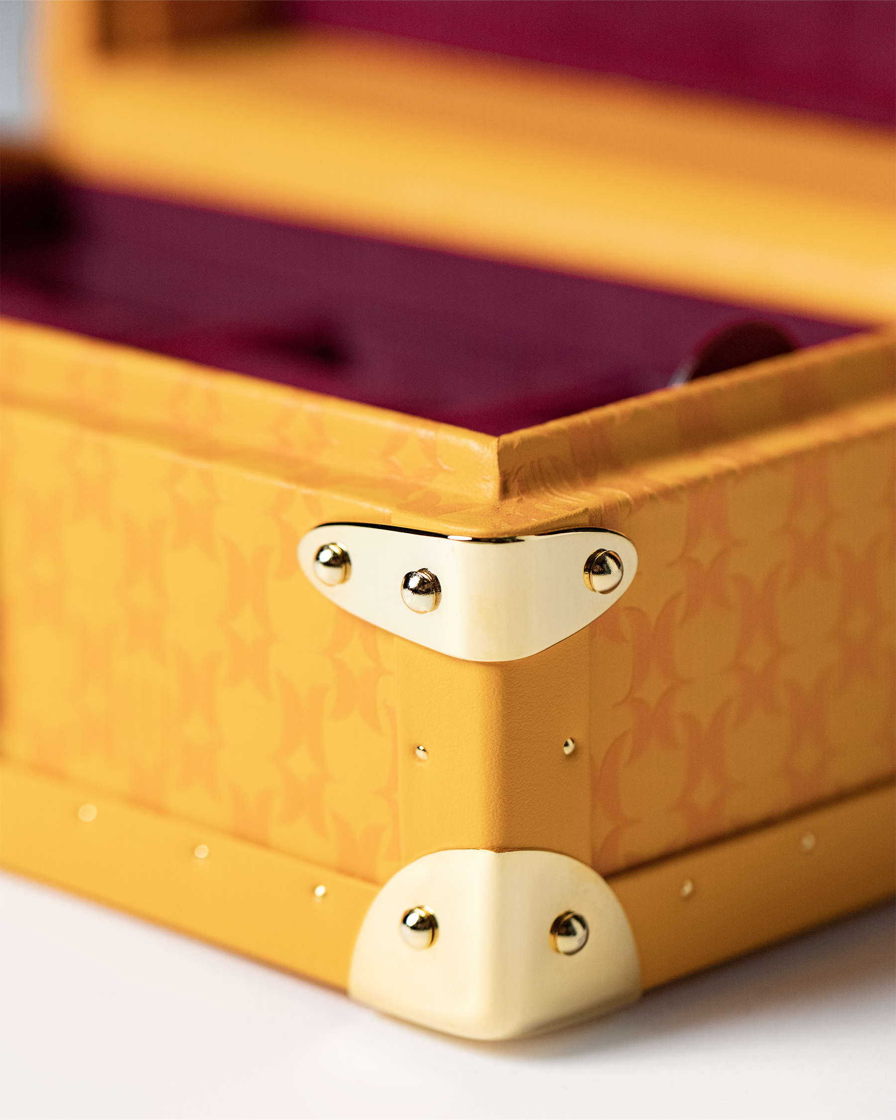 Bernardini Milano Watch Mini Trunk Tangerine Yellow