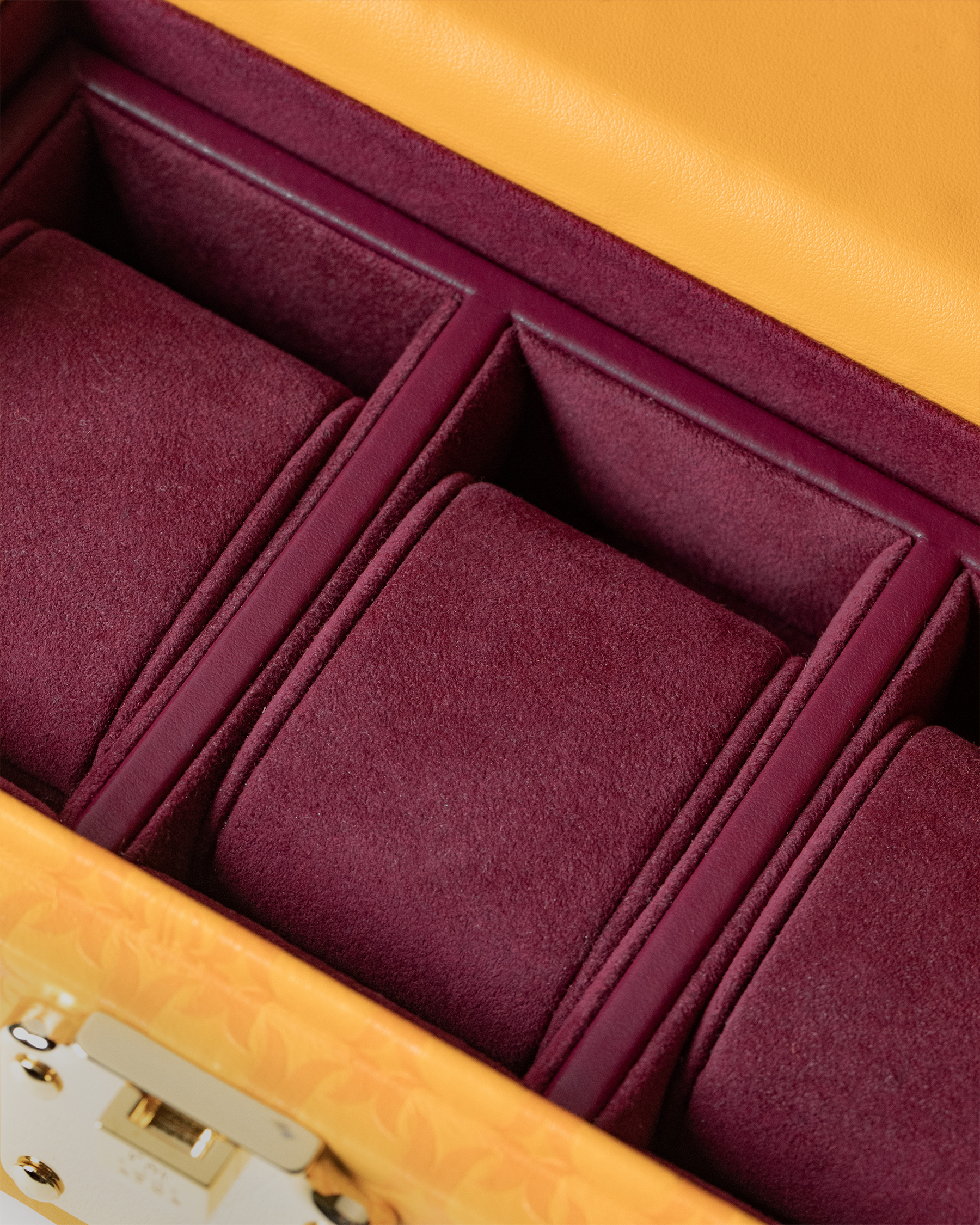 Bernardini Milano Watch Mini Trunk Tangerine Yellow