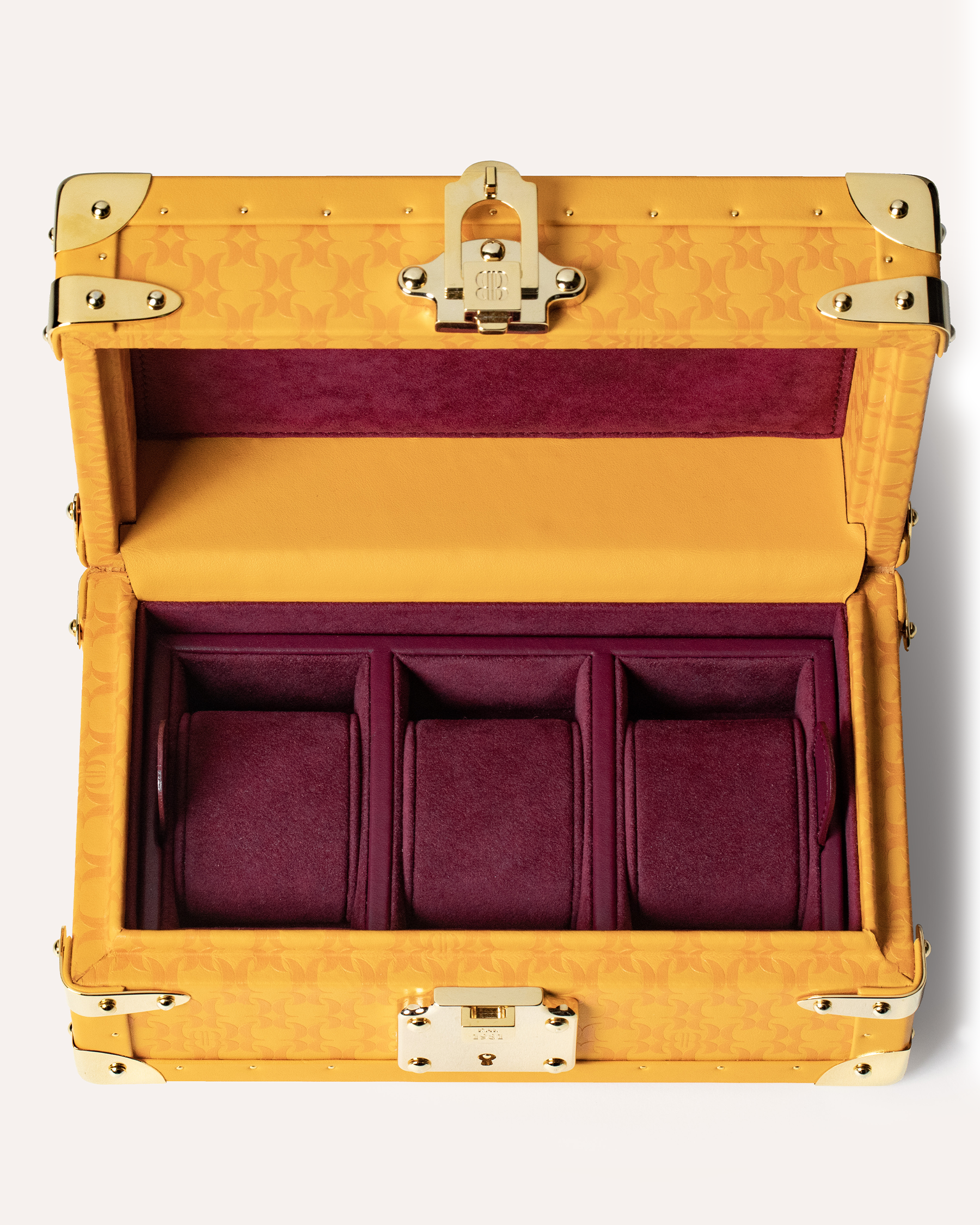 Bernardini Milano Watch Mini Trunk Tangerine Yellow