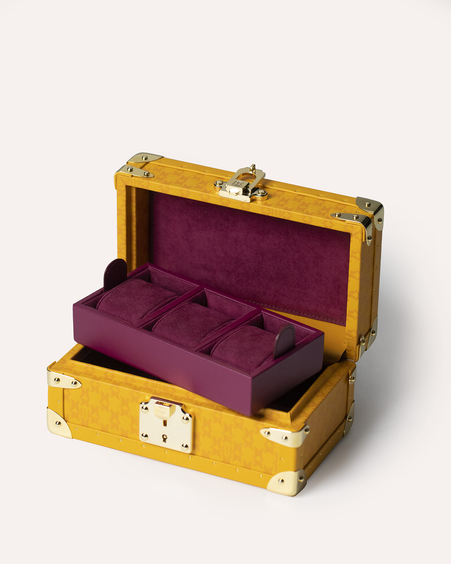 Bernardini Milano Watch Mini Trunk Tangerine Yellow