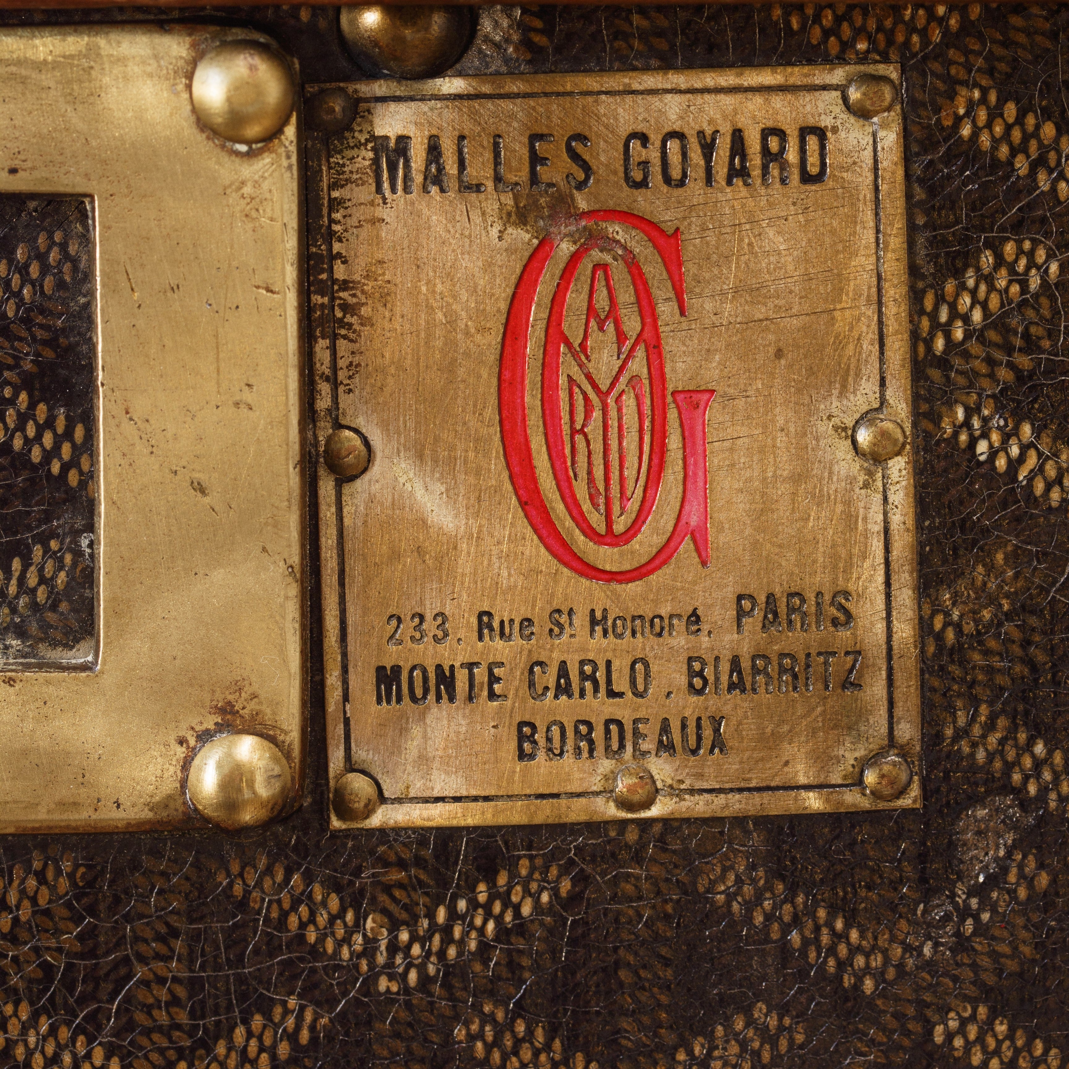 Goyard vertical wardrobe trunk vintage