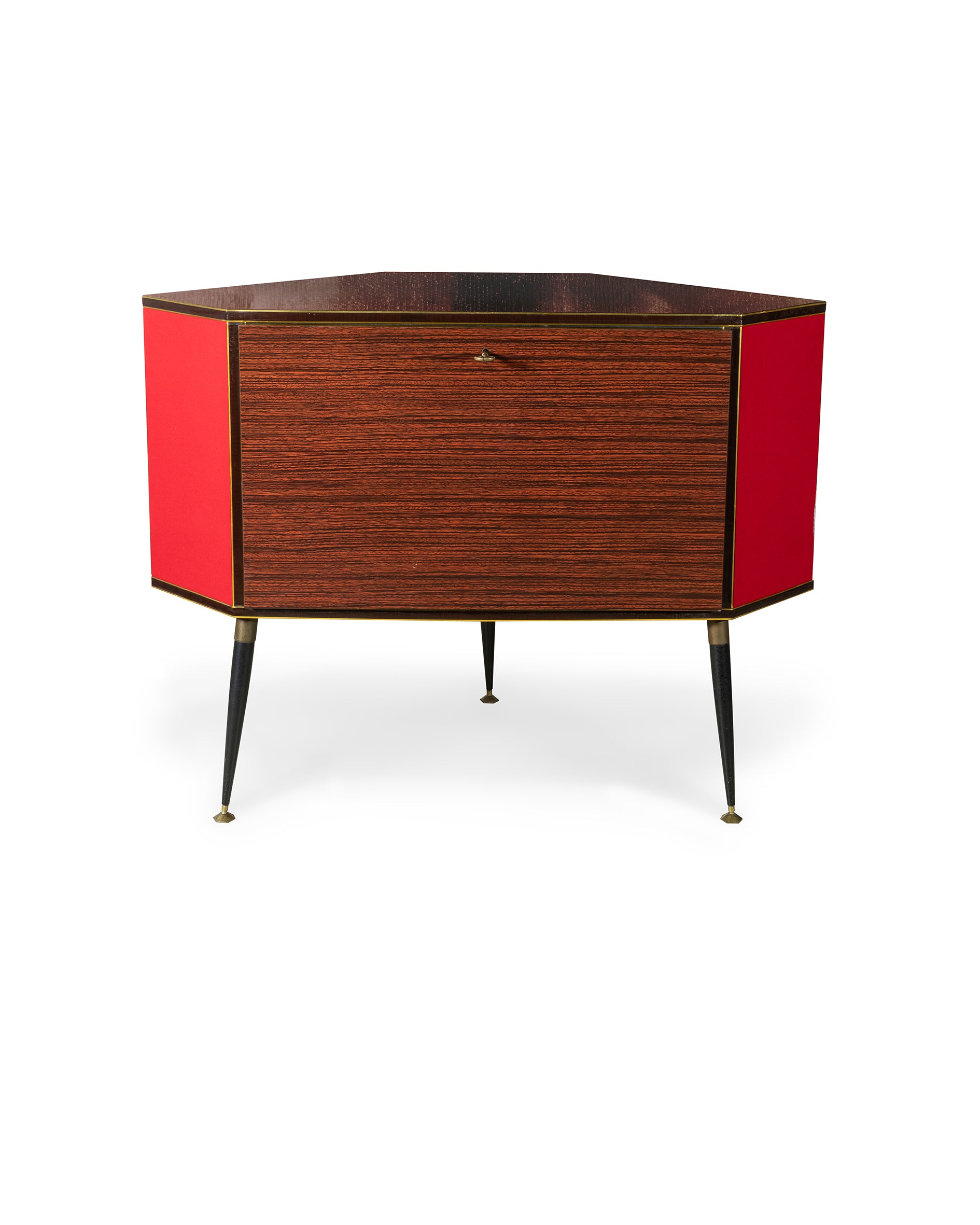 Italian Mid-Century Pop Bar Cabinet with Rotating Tray – 1960s