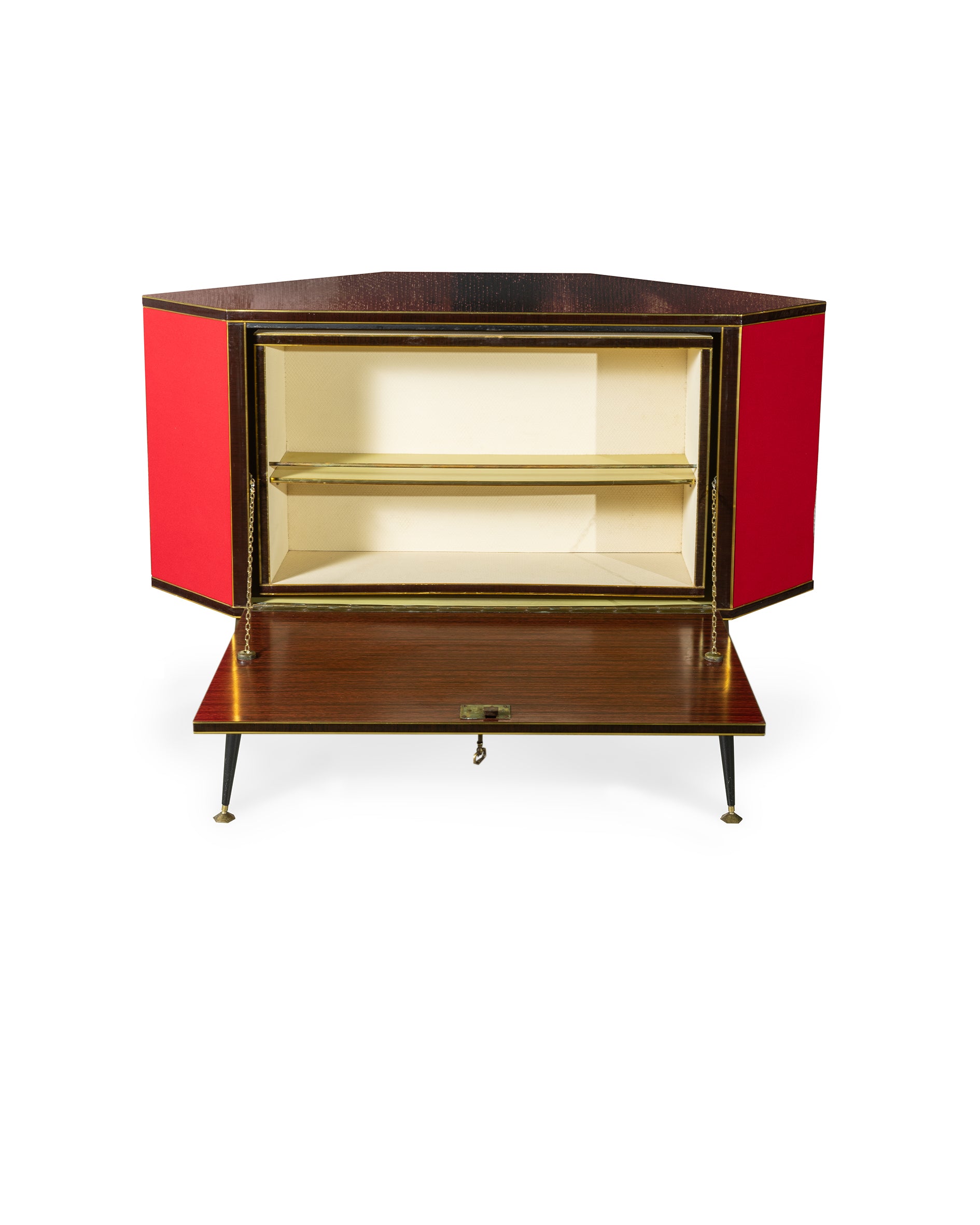 Italian Mid-Century Pop Bar Cabinet with Rotating Tray – 1960s