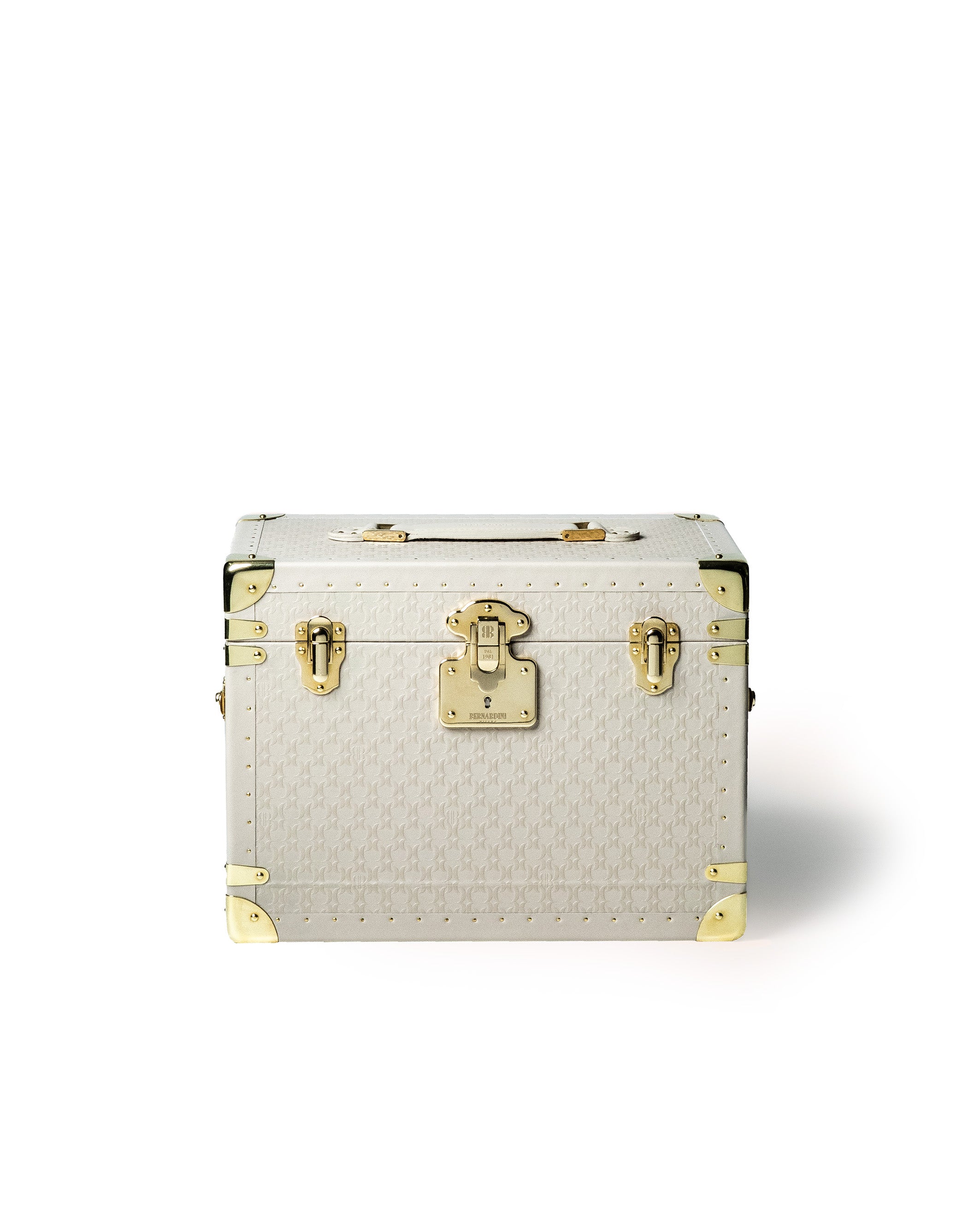 Jewelry Holder Bernardini Milano made of pink leather and alcantara - closed