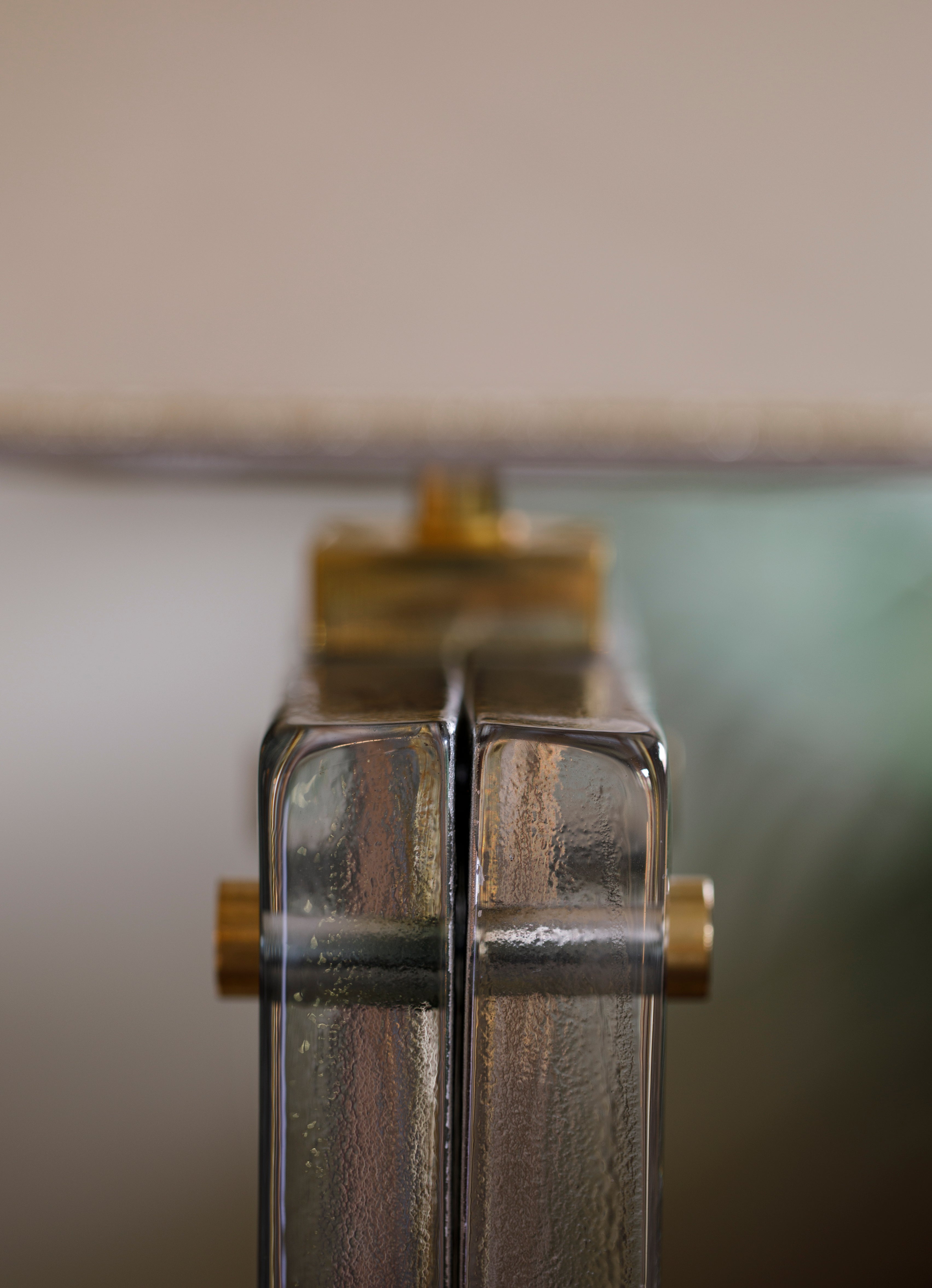 Lampada da tavolo double face in vetro di Murano - 1970 - Murano Glass double face Lamp