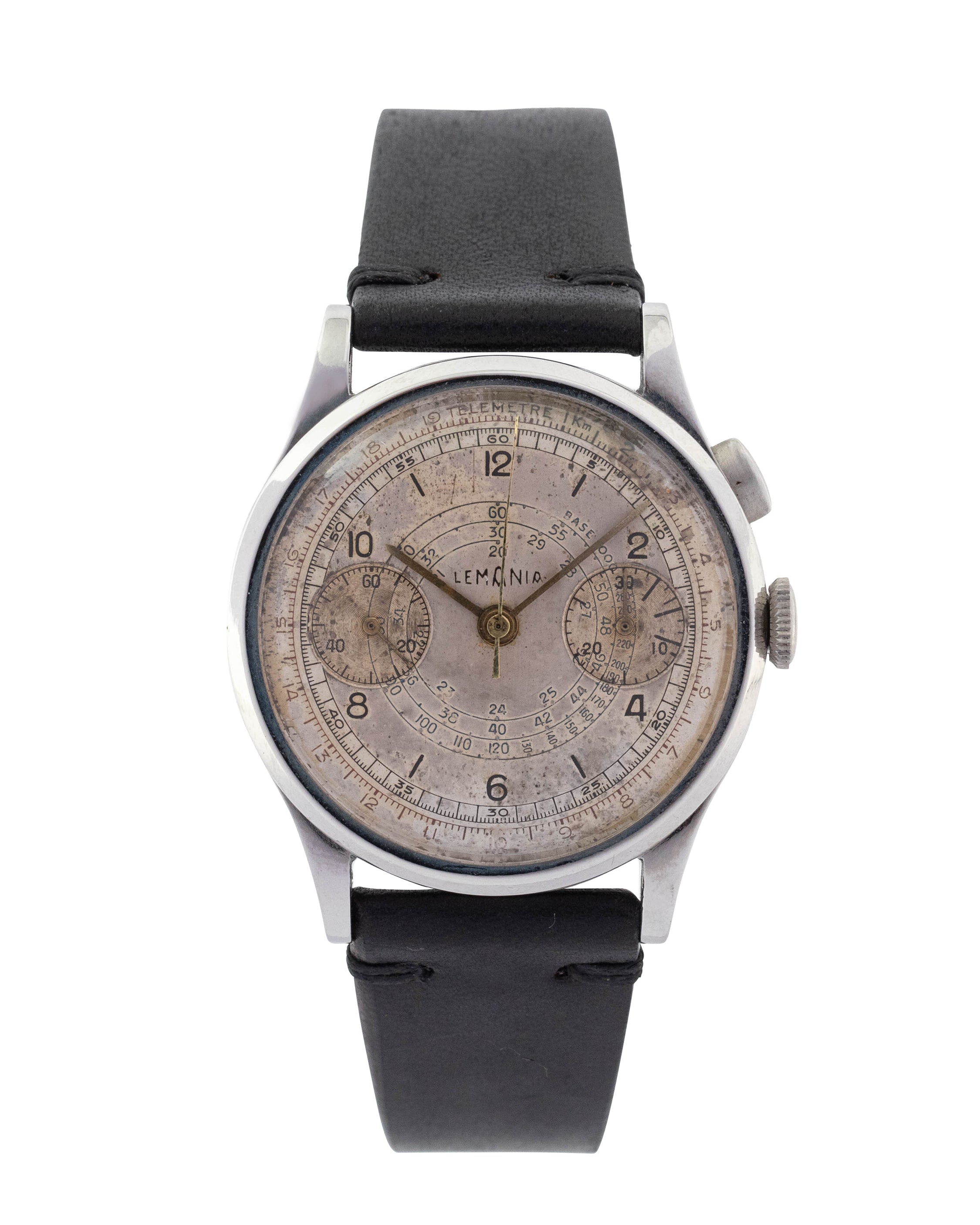 Lemania Chronograph "Sector dial" wrist watch