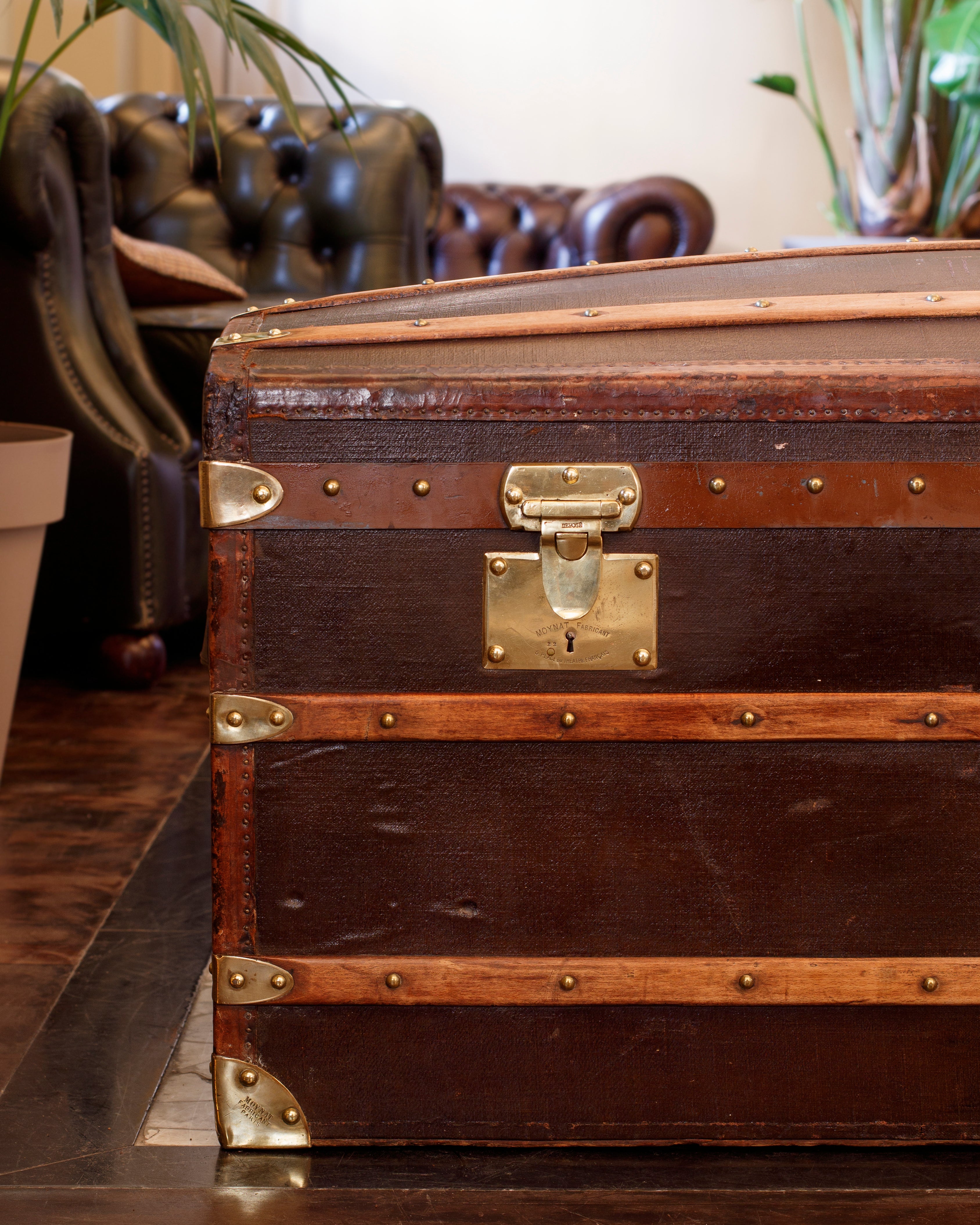 Moynat Steamer Trunk