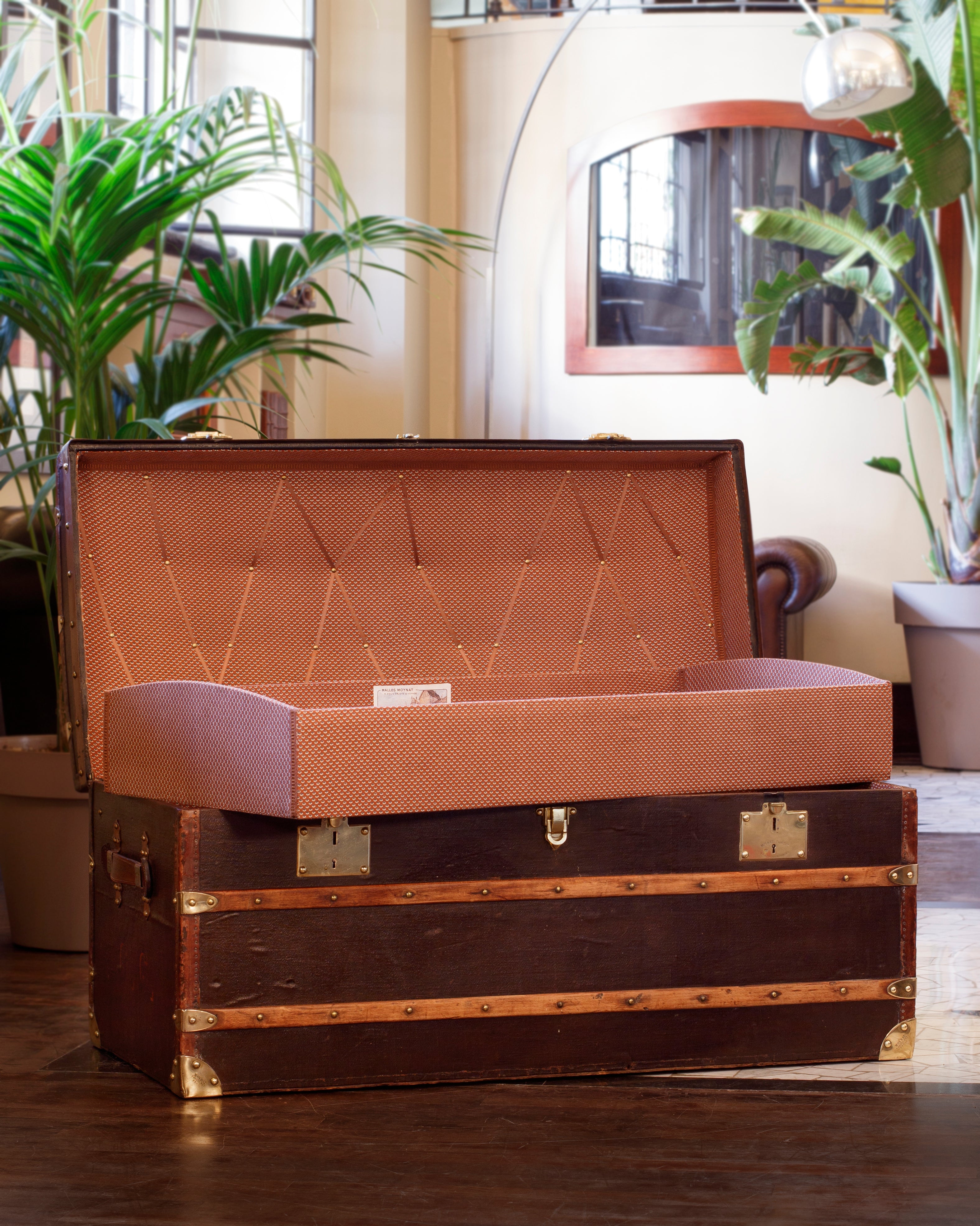 Moynat Steamer Trunk