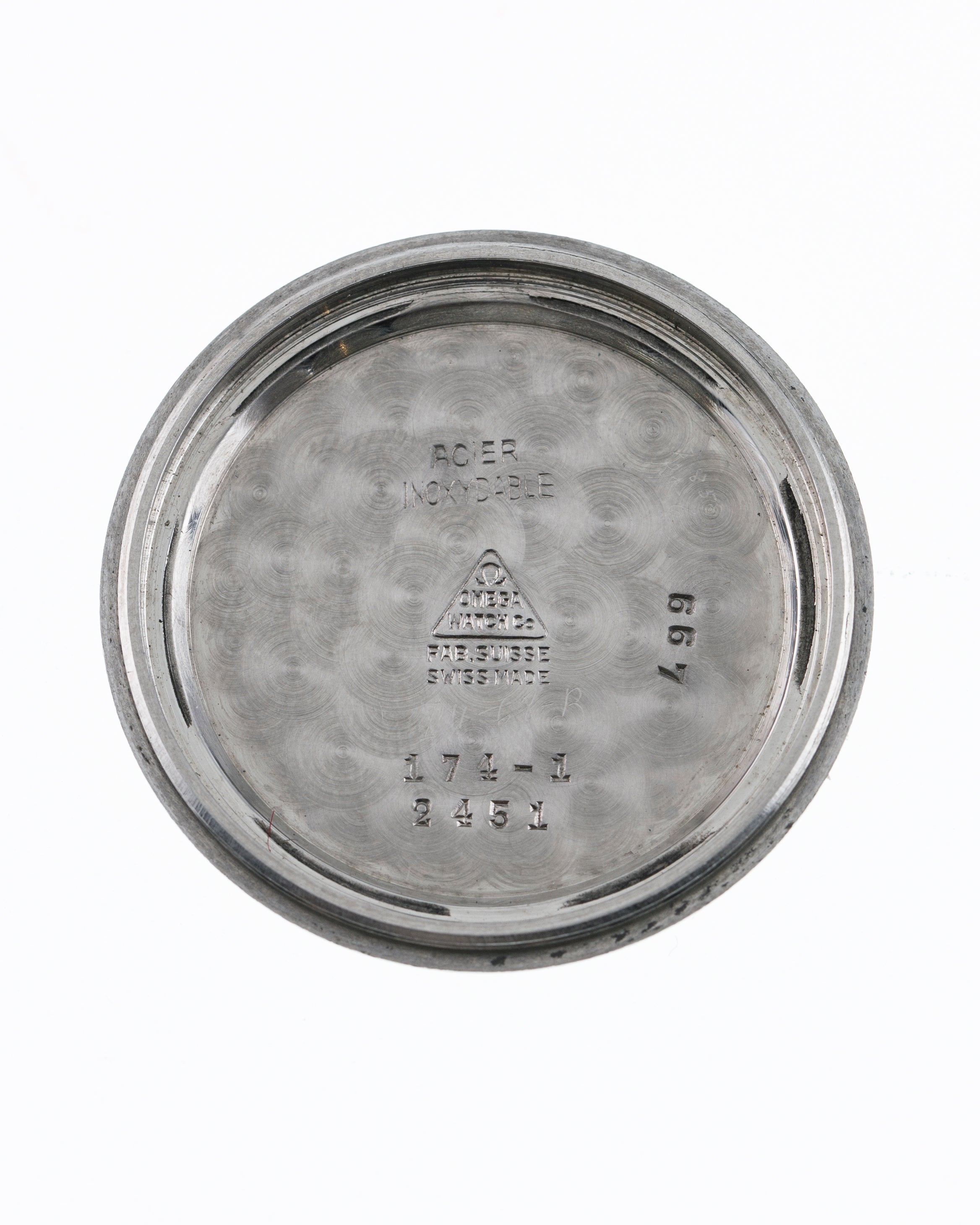 Omega military chronograph retailed for Argentinian Air Forces