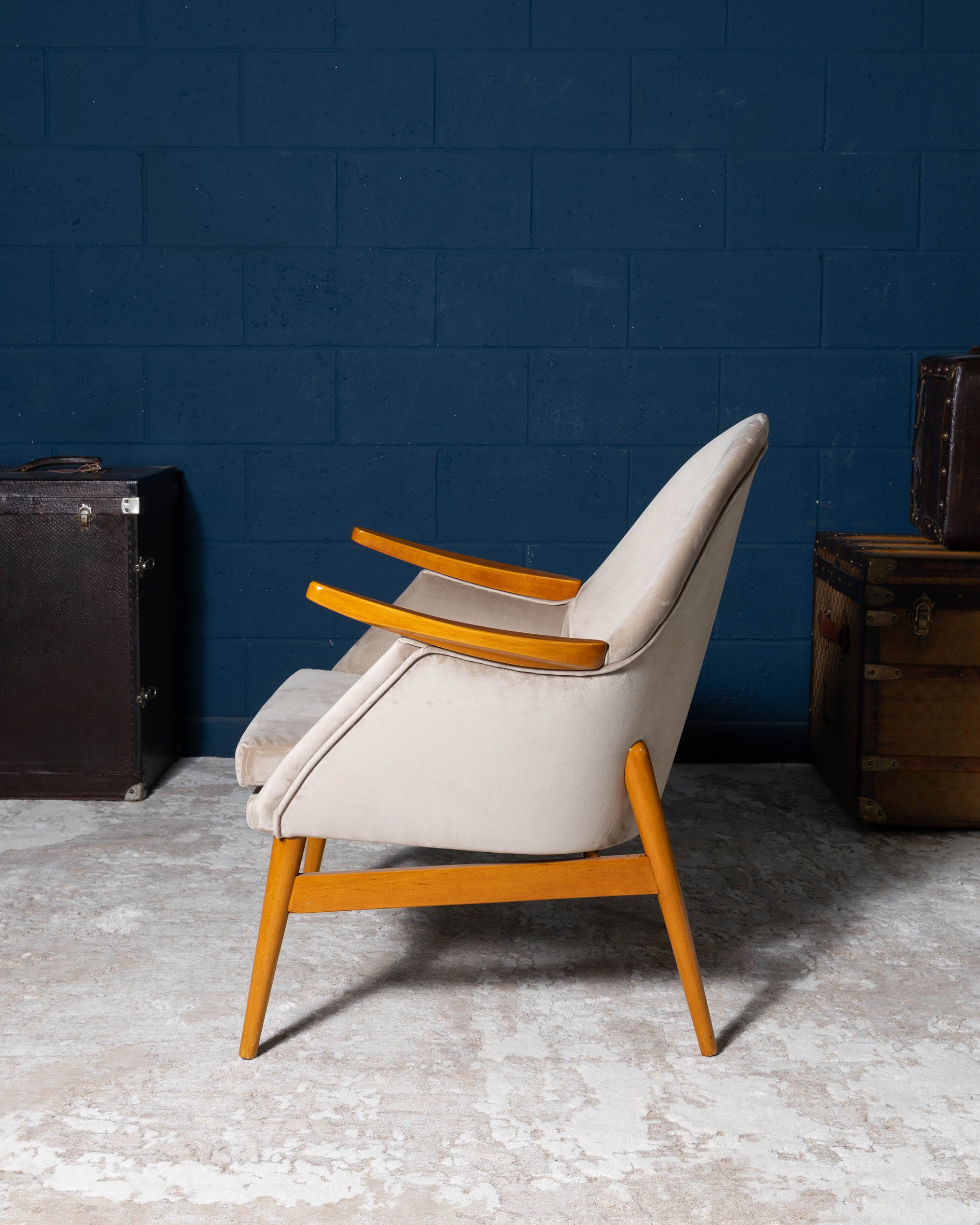 Pair of "compass" Armchairs set