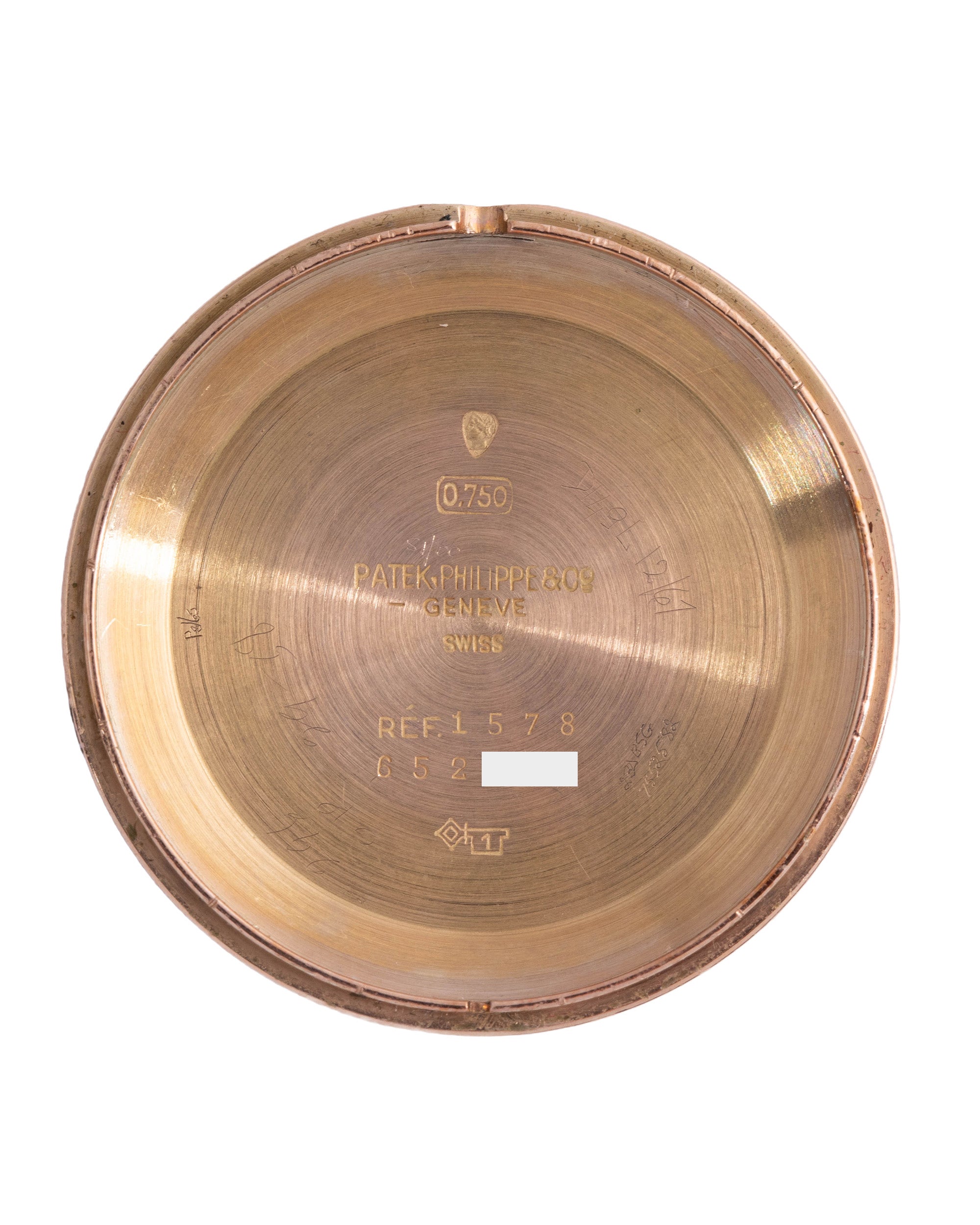 Patek Philippe Ref. 1578 Calatrava case back