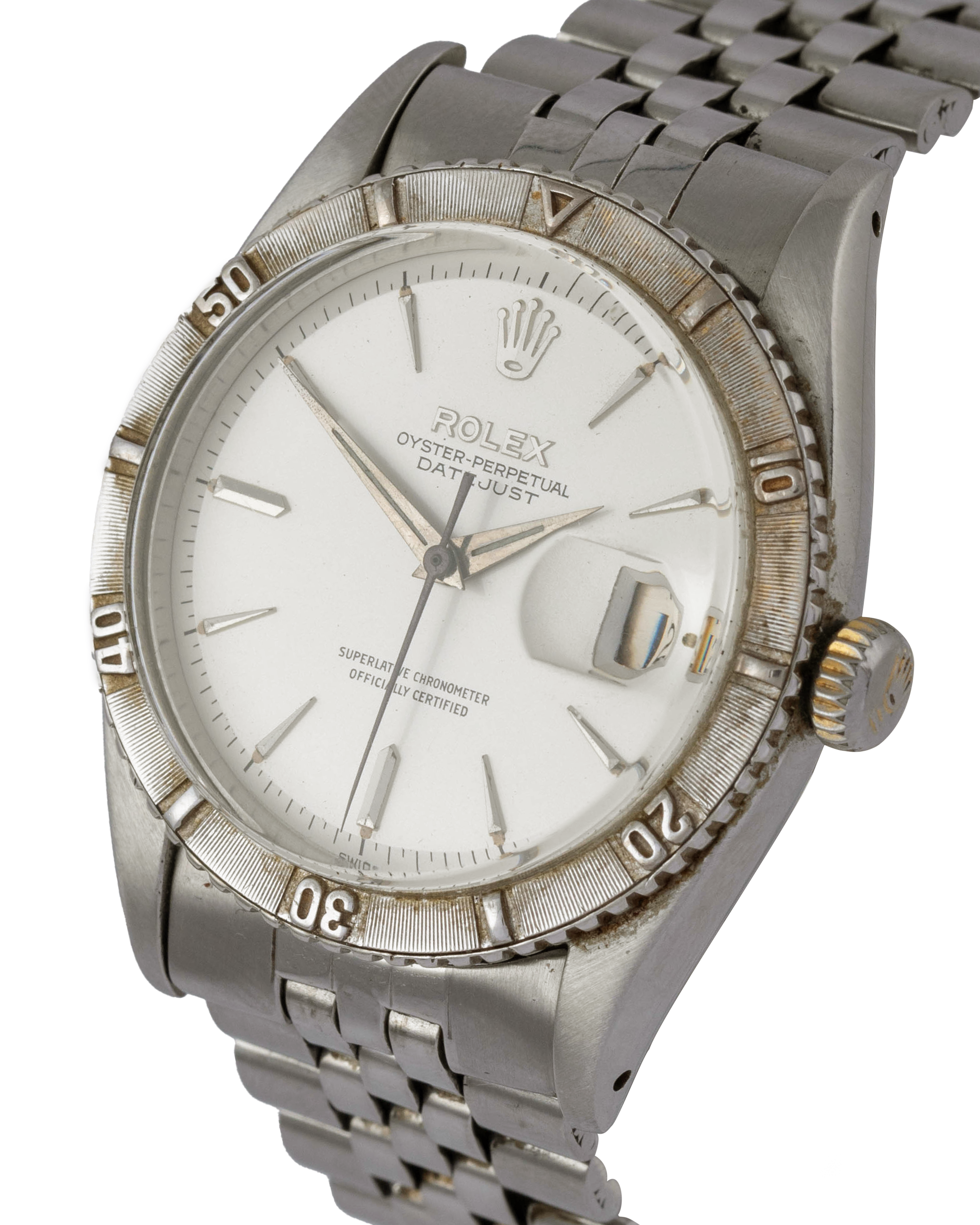 Rolex Ref. 6609 Datejust 'Thunderbird' white dial