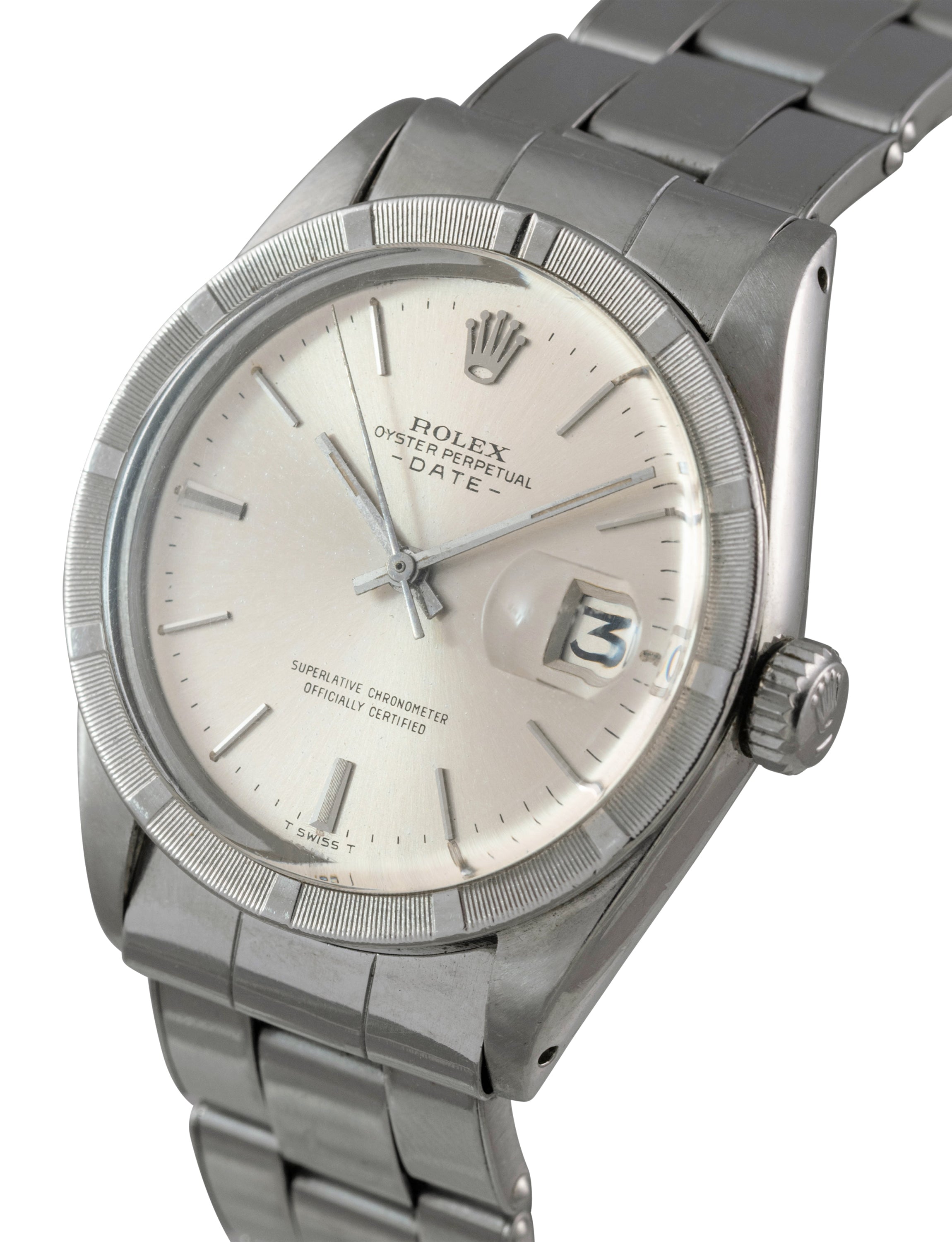 Rolex Ref. 1501 SS Datejust with Box & Papers