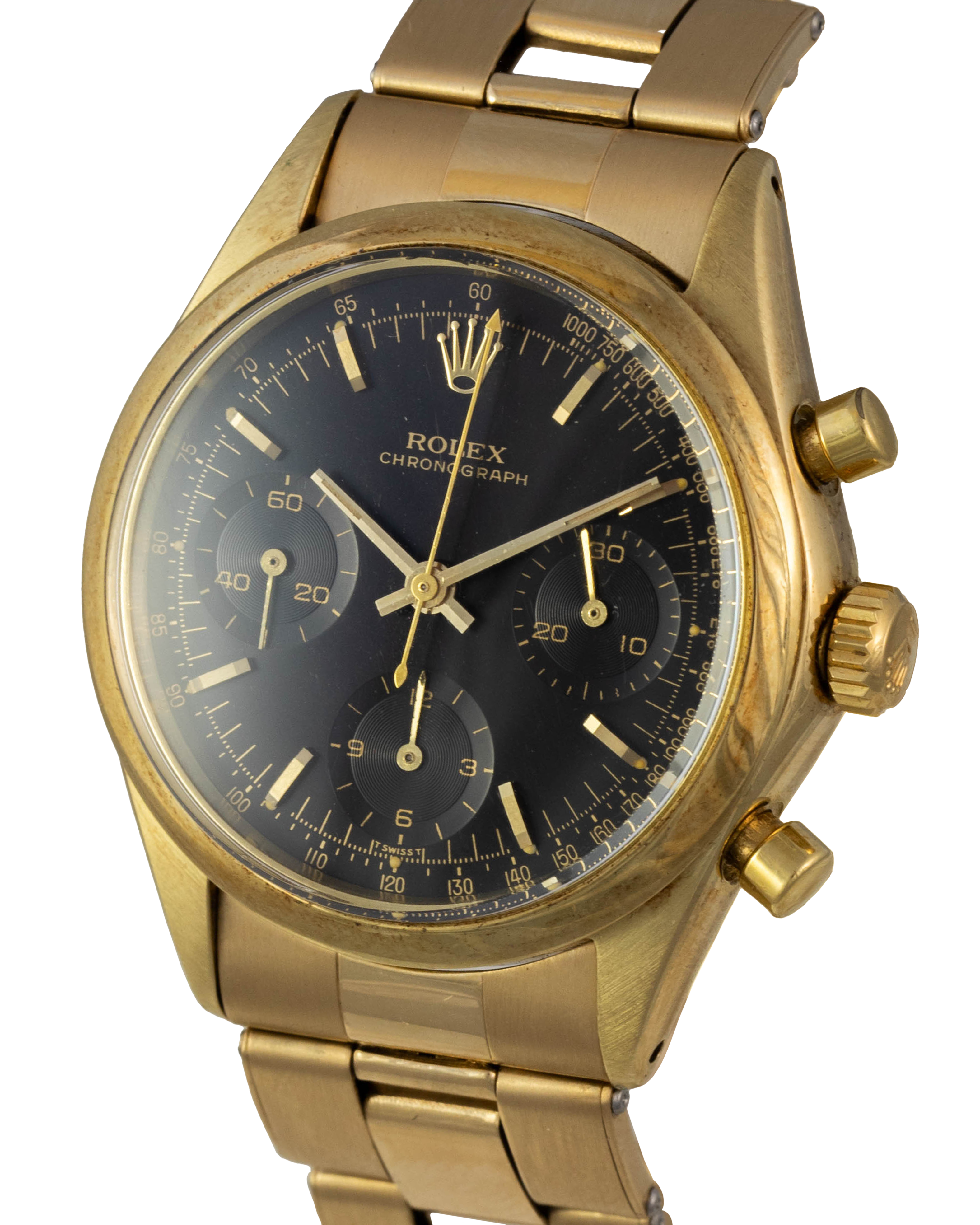 Rolex Ref. 6238 Pre-Daytona Black Gilt Dial