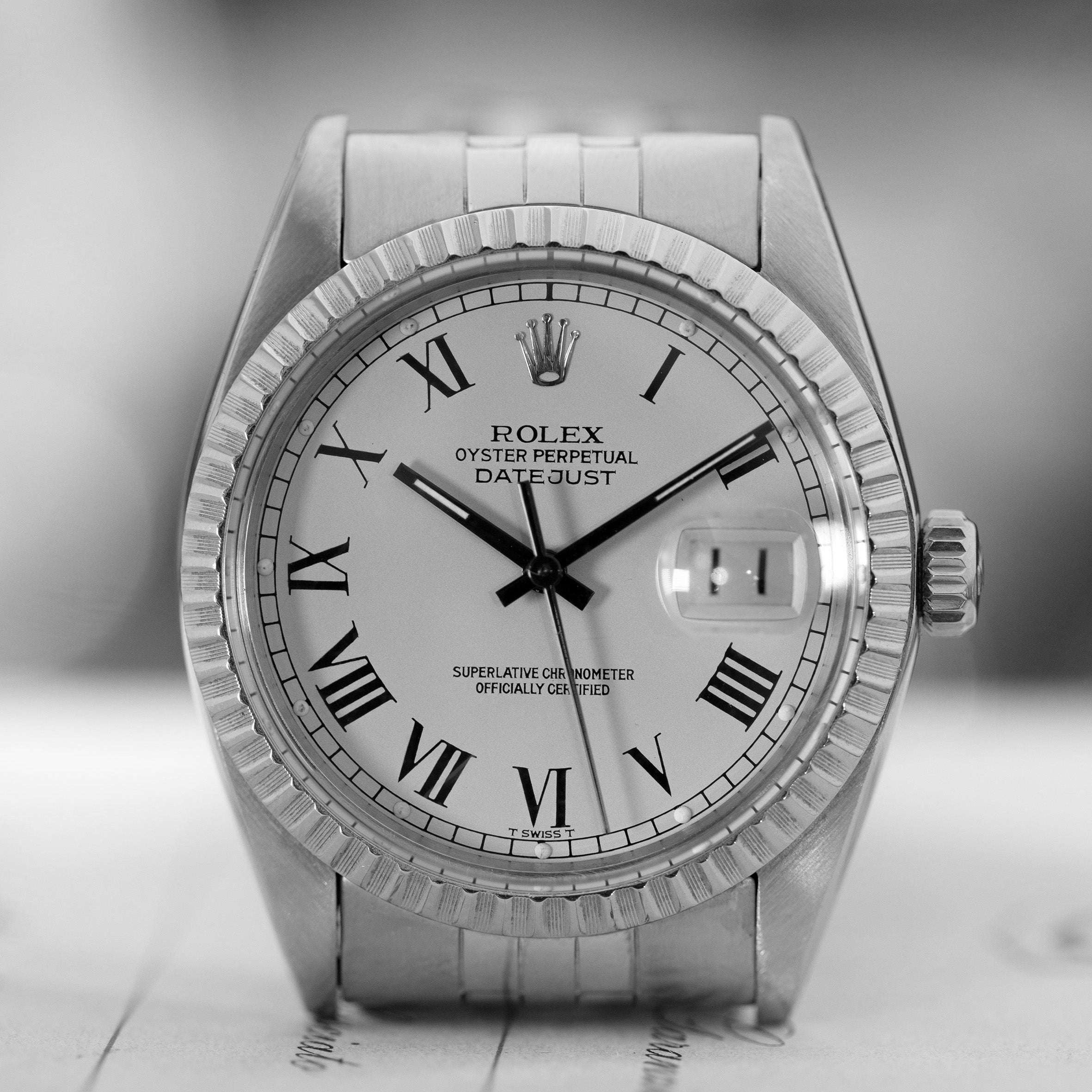 Rolex Oyster Perpetual Date Just with special cream dial