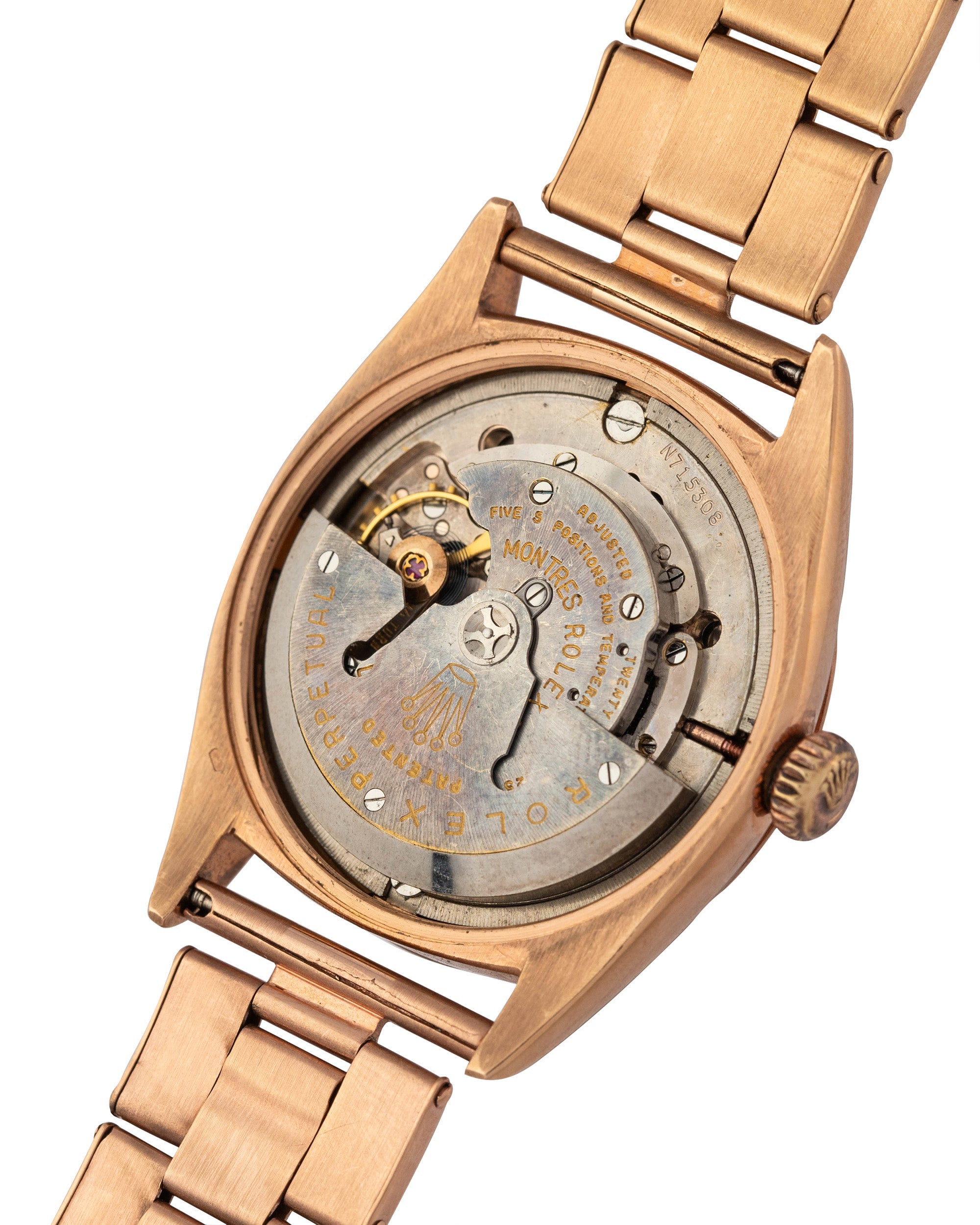 Rolex Ref. 6605 Datejust 'Ovettone' movement
