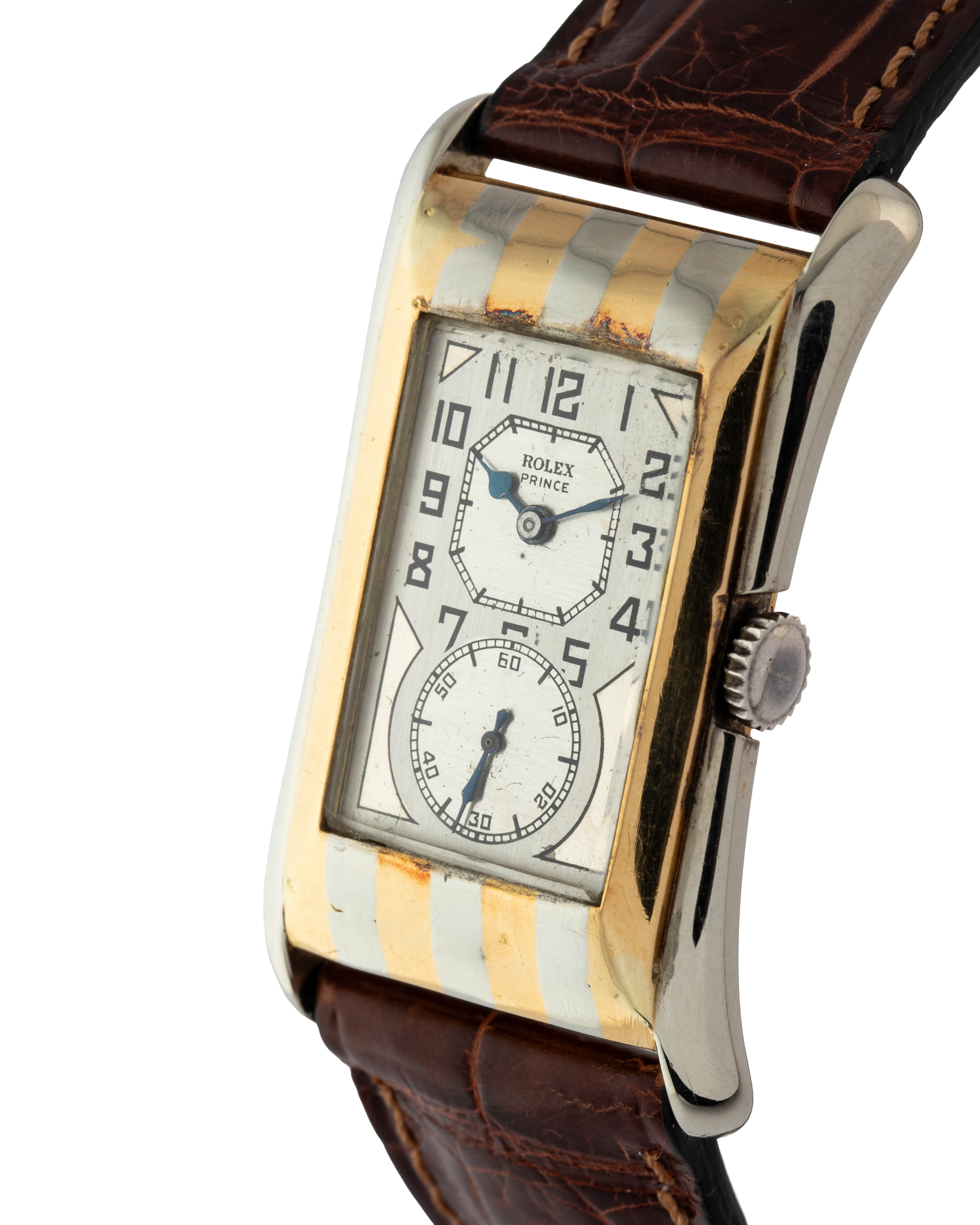 Rolex Ref. 971 "Doctor Watch" Prince Brancard stainless steel and yellow gold