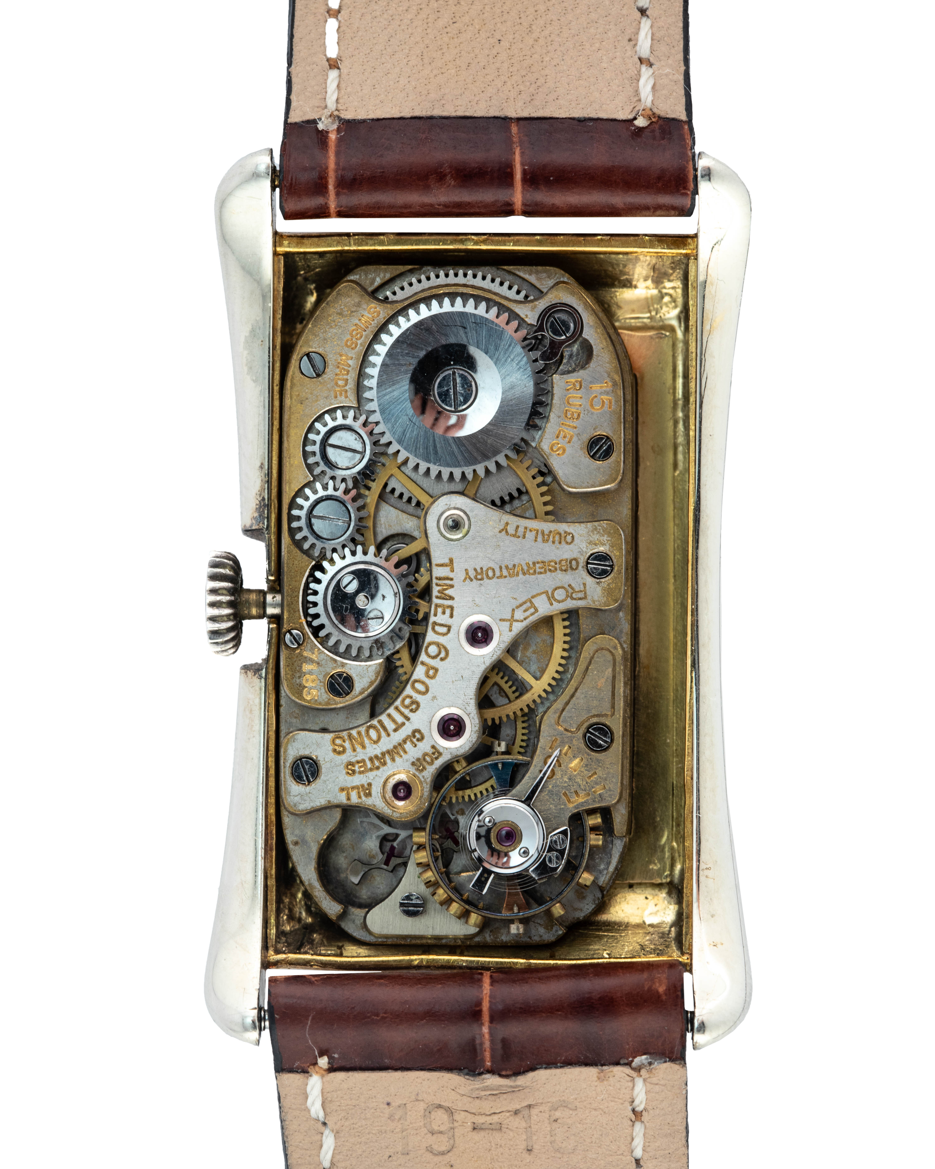 Rolex Ref. 971 "Doctor Watch" Prince Brancard stainless steel and yellow gold movement