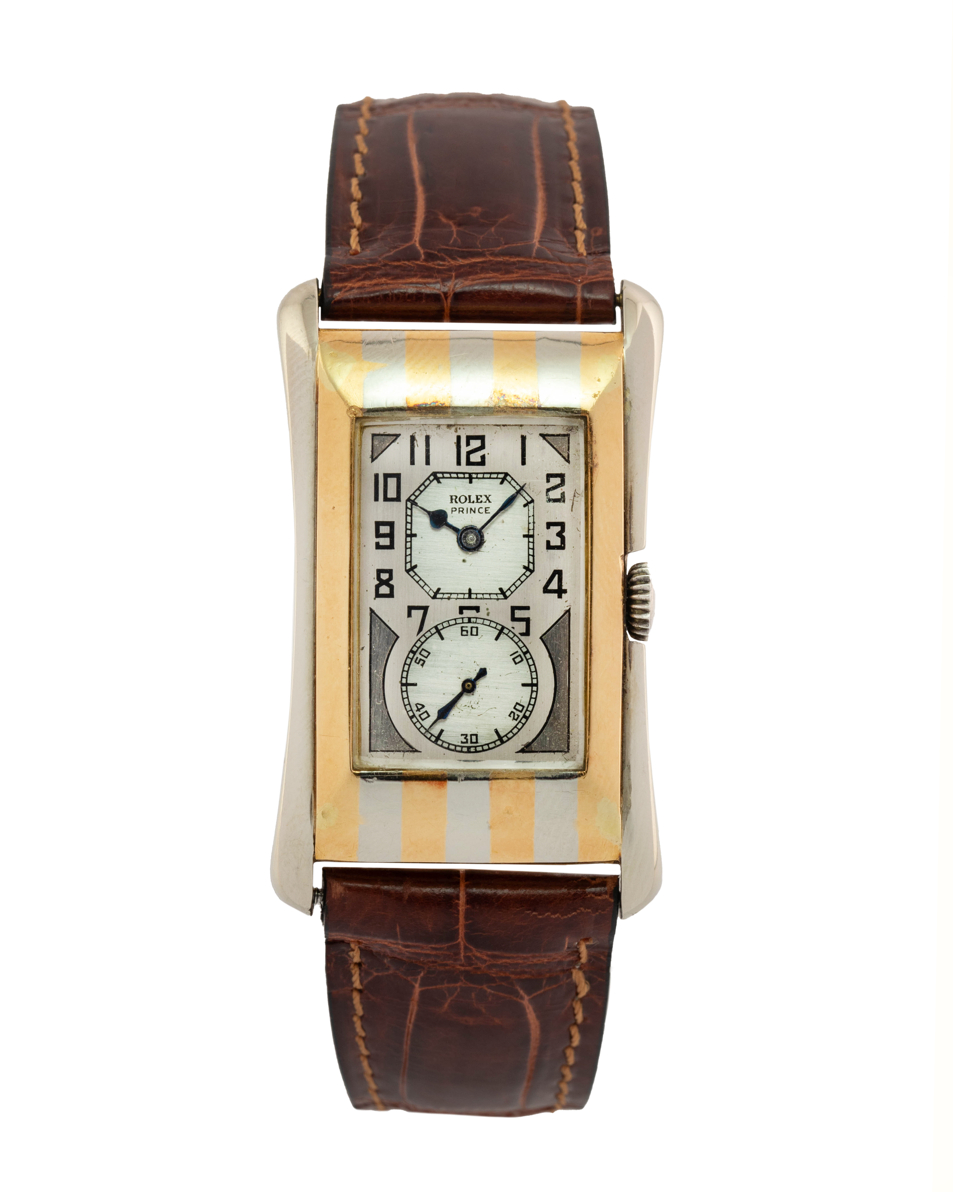 Rolex Ref. 971 "Doctor Watch" Prince Brancard stainless steel and yellow gold