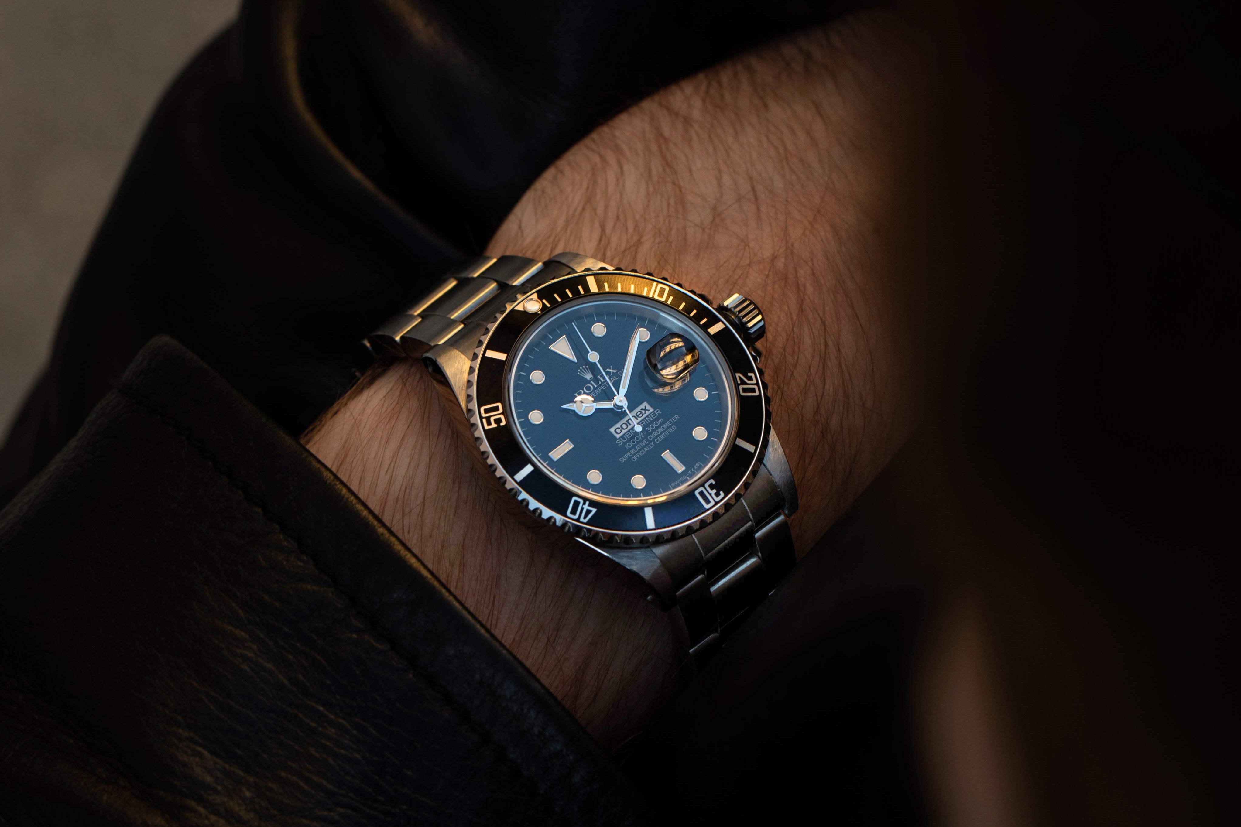 Rolex Submariner Comex vintage watch on the wrist