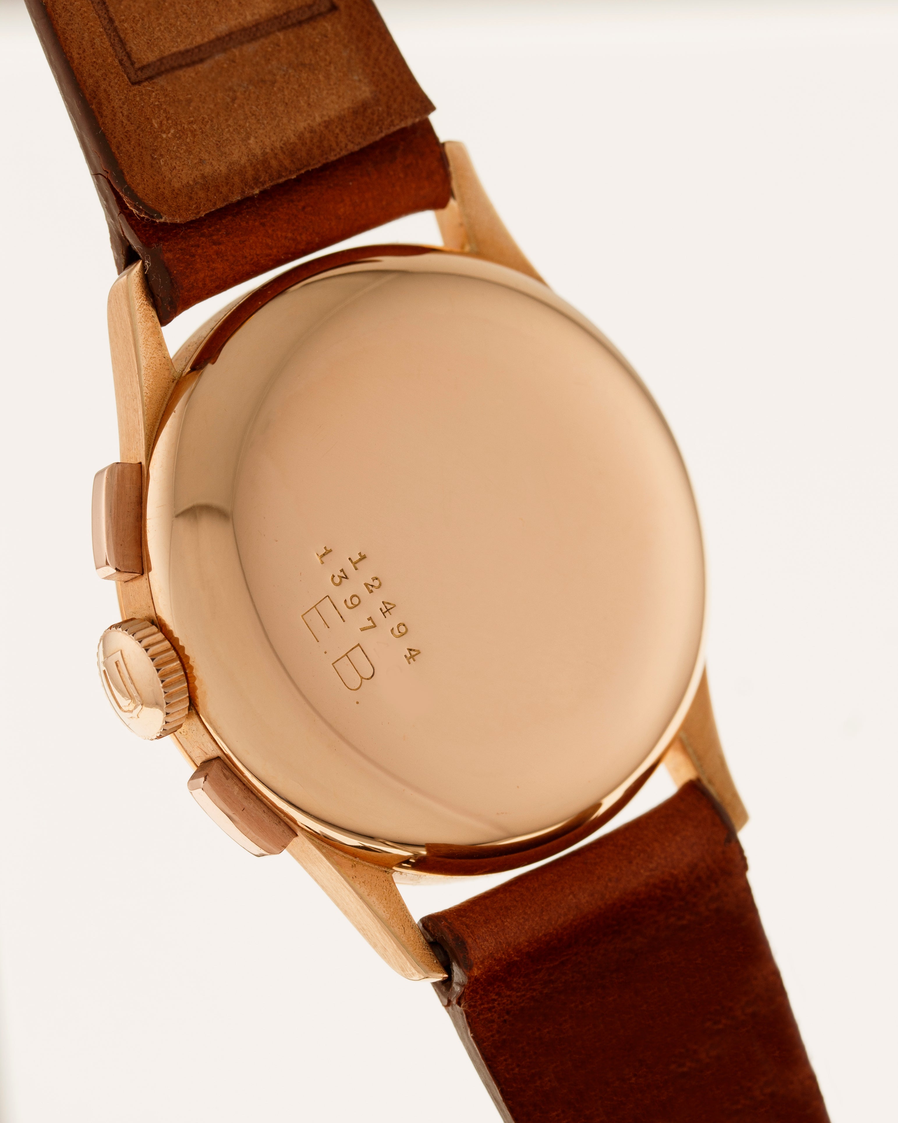 Universal Genève Compax retailed for Brazilian Army in rose gold