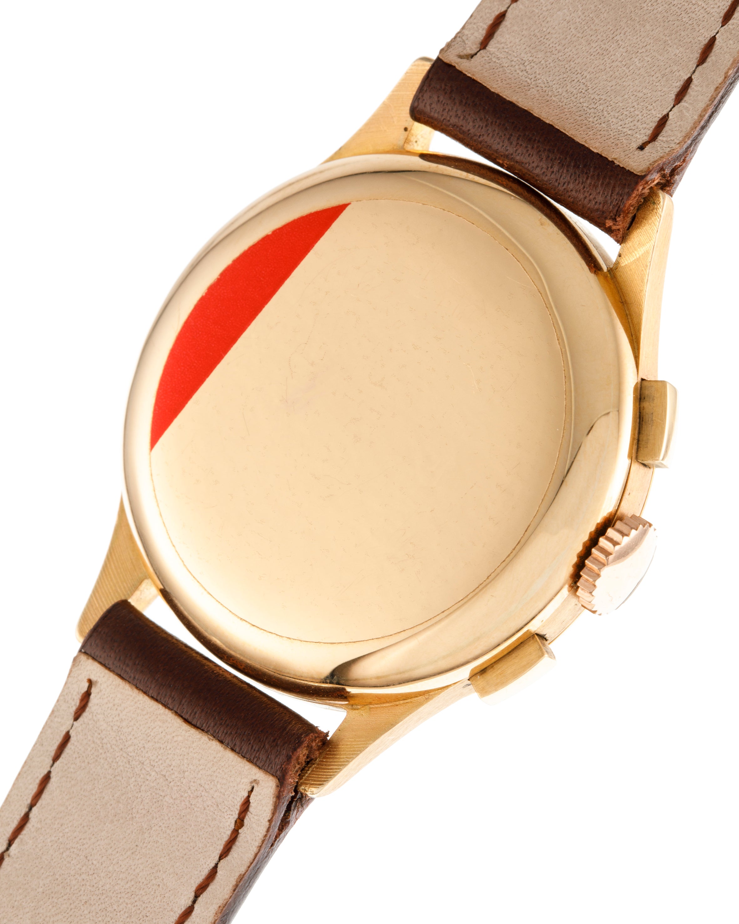 Universal Genève Dato – Compax in yellow gold and white dial - back