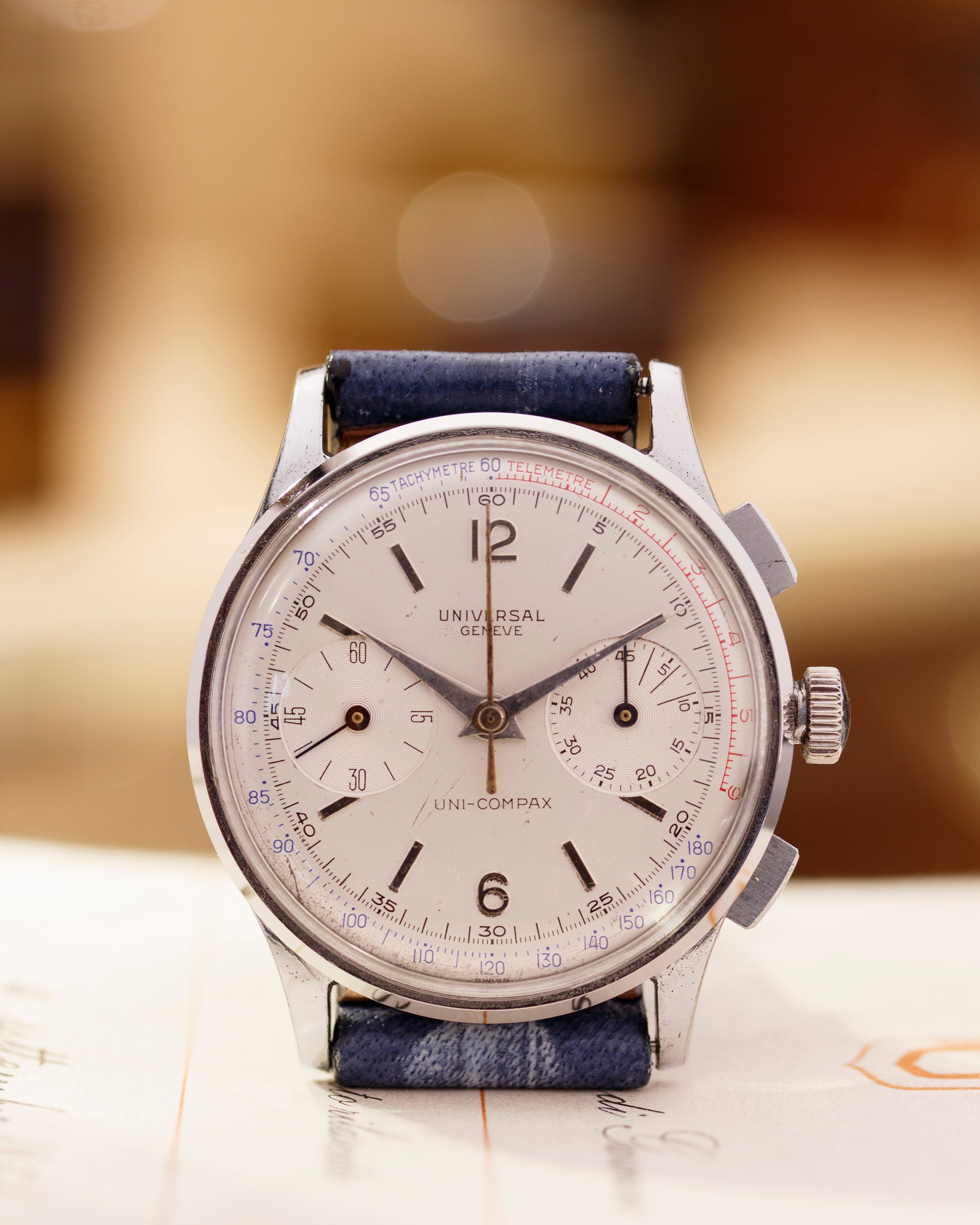 Universal Genève Ref. 46292 Uni-Compax in stainless steel