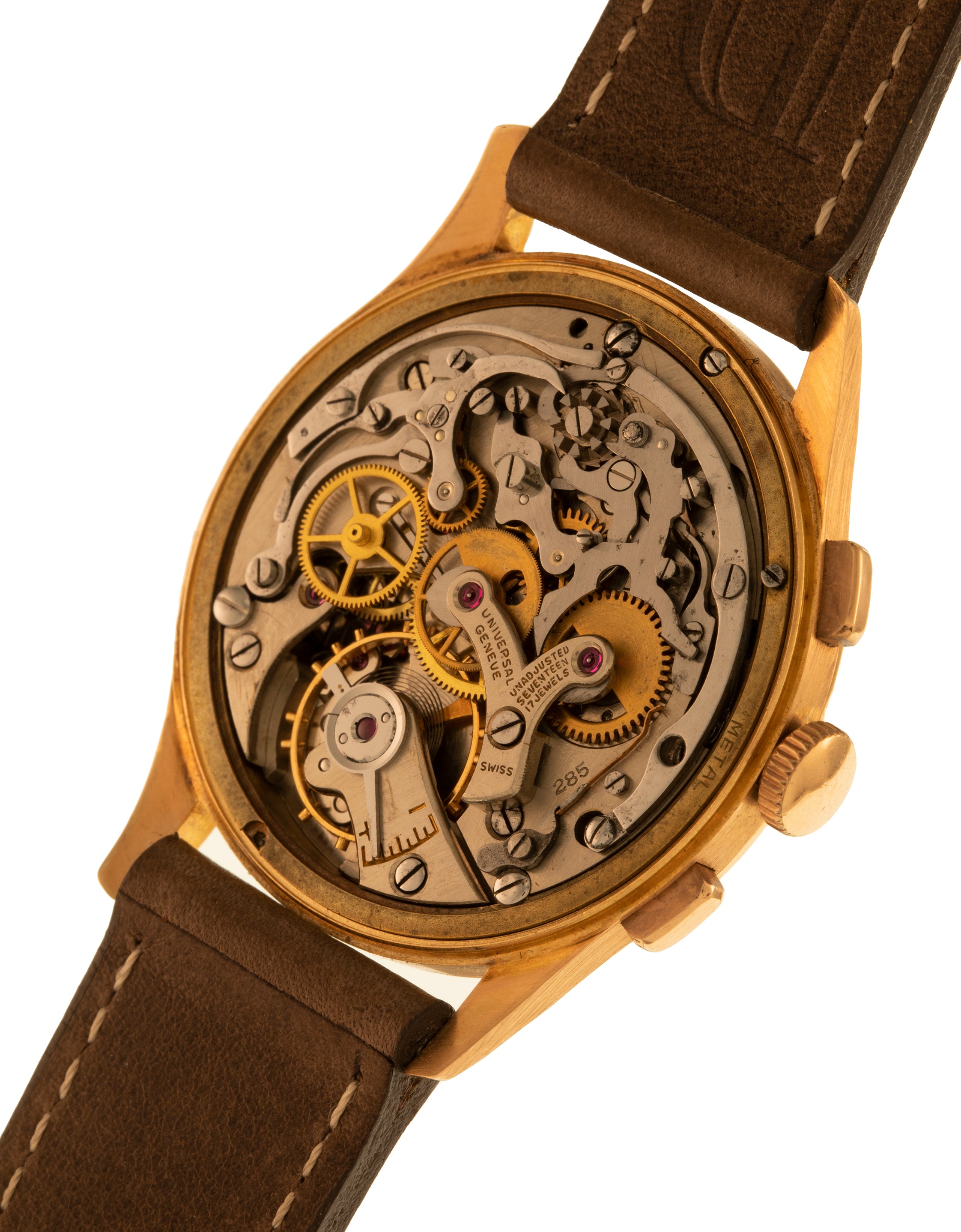 Universal Genève Ref. 1241162 Uni-Compax two tone dial - in rose gold l- movement