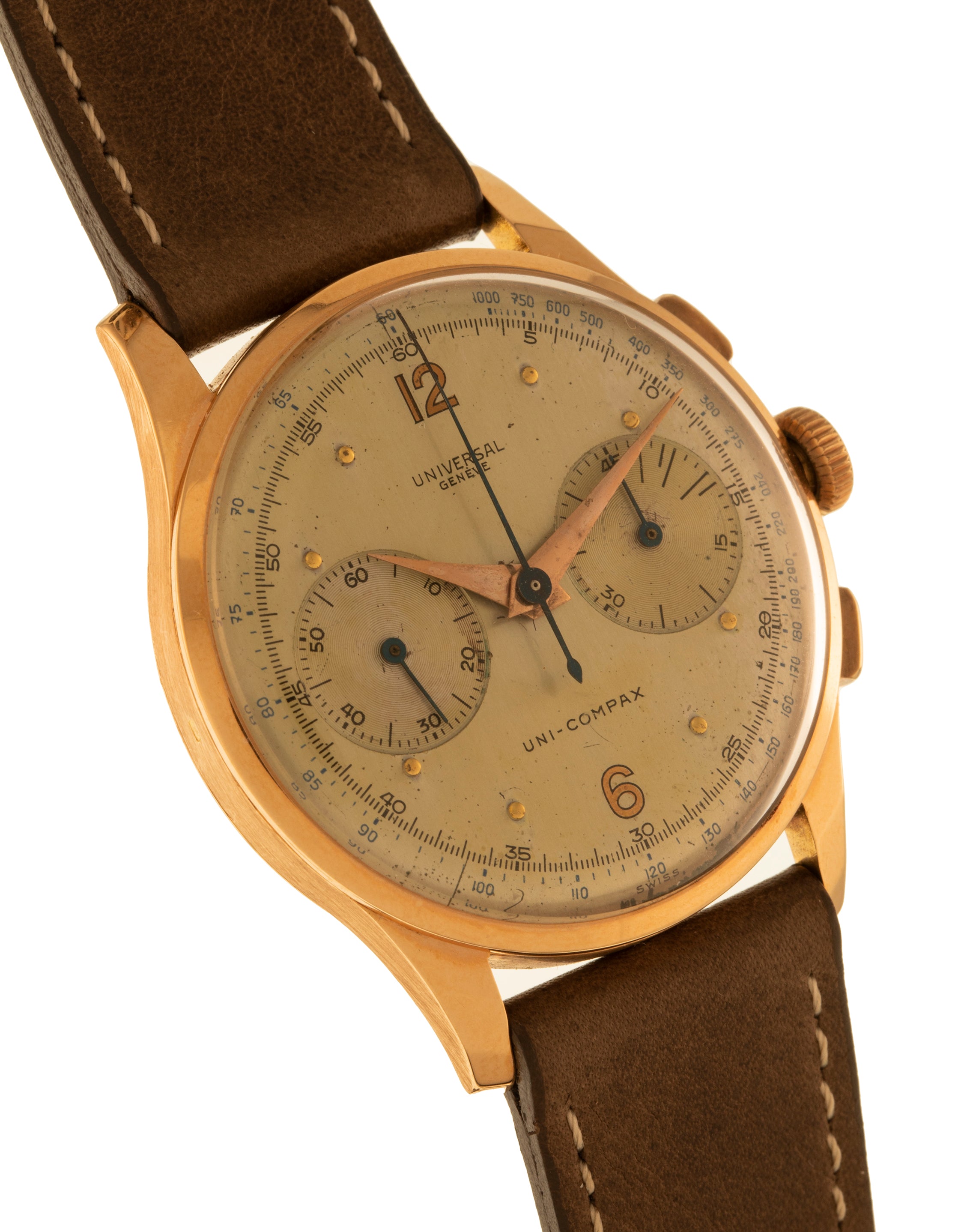 Universal Genève Ref. 1241162 Uni-Compax two tone dial - in rose gold l