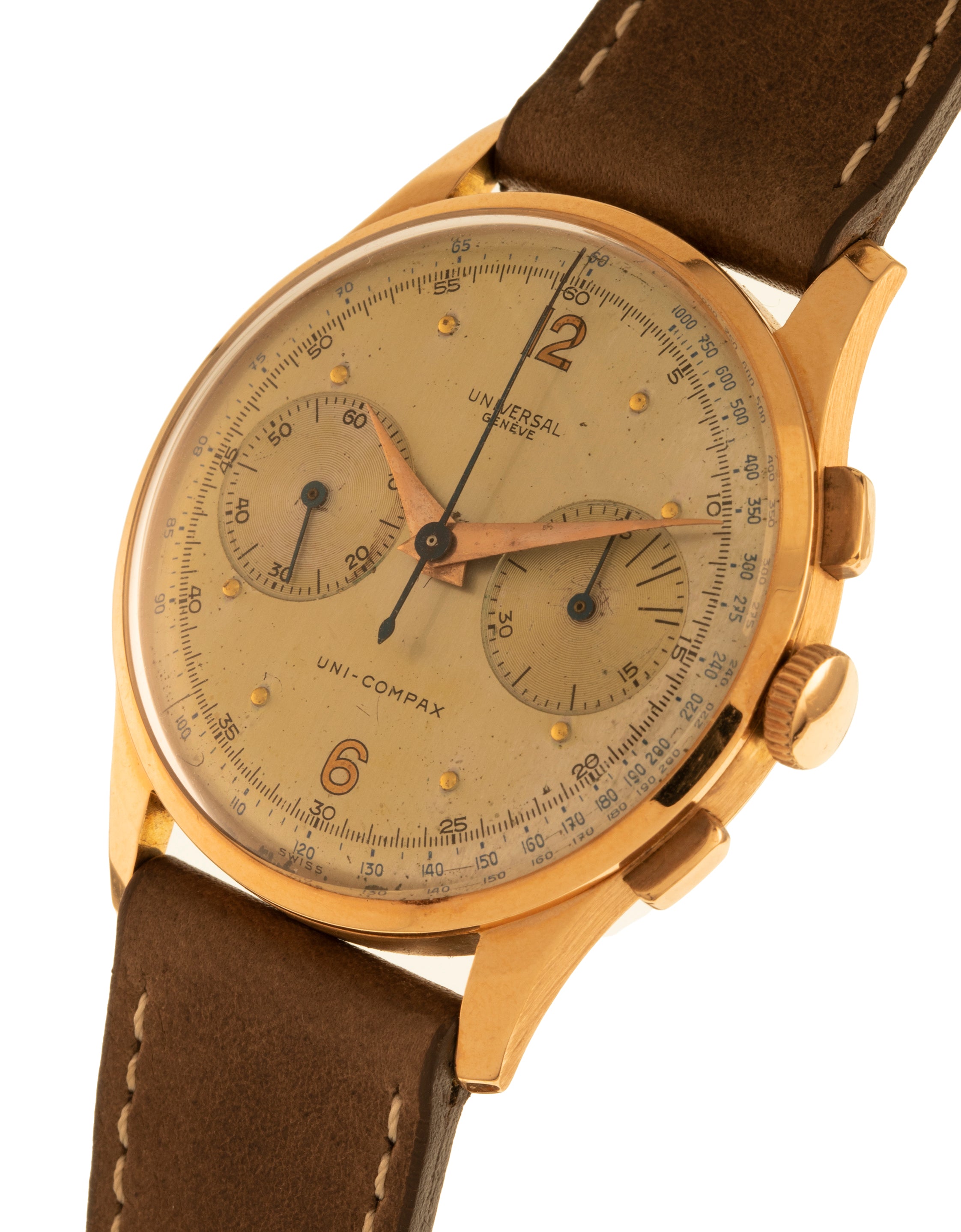 Universal Genève Ref. 1241162 Uni-Compax two tone dial - in rose gold l