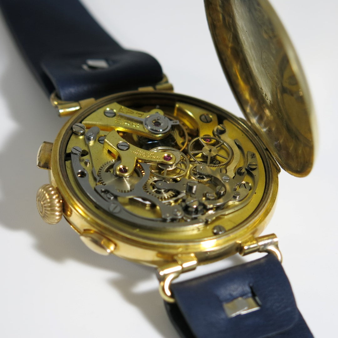 Universal Watch Compur oversize enamel dial - movement