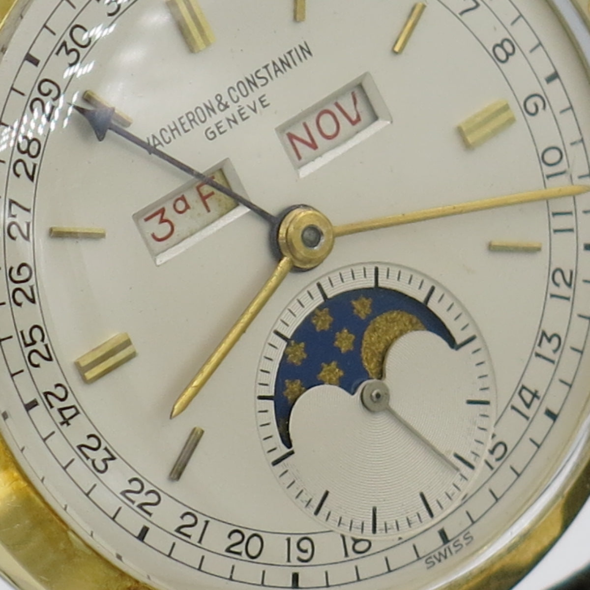 Vacheron Constantin calendar moonphase yellow gold