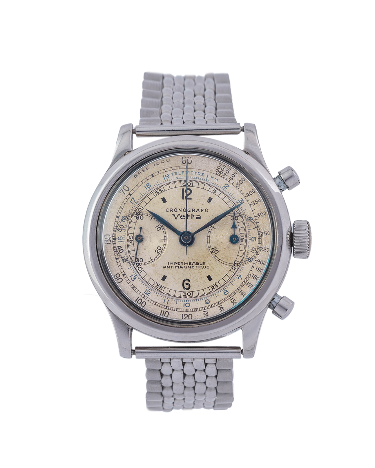 Vetta "Impermeable" Antimagnetique Chronograph stainless steel  with bracelet 