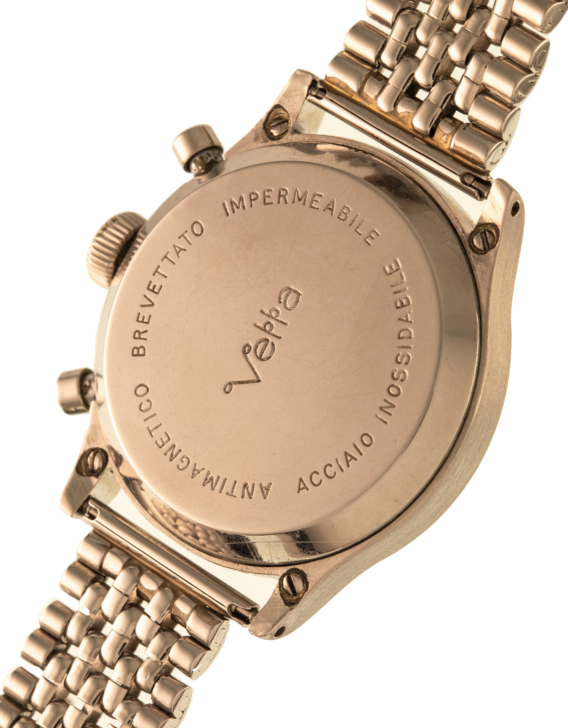 Vetta "Impermeable" Antimagnetique Chronograph stainless steel with bracelet - back