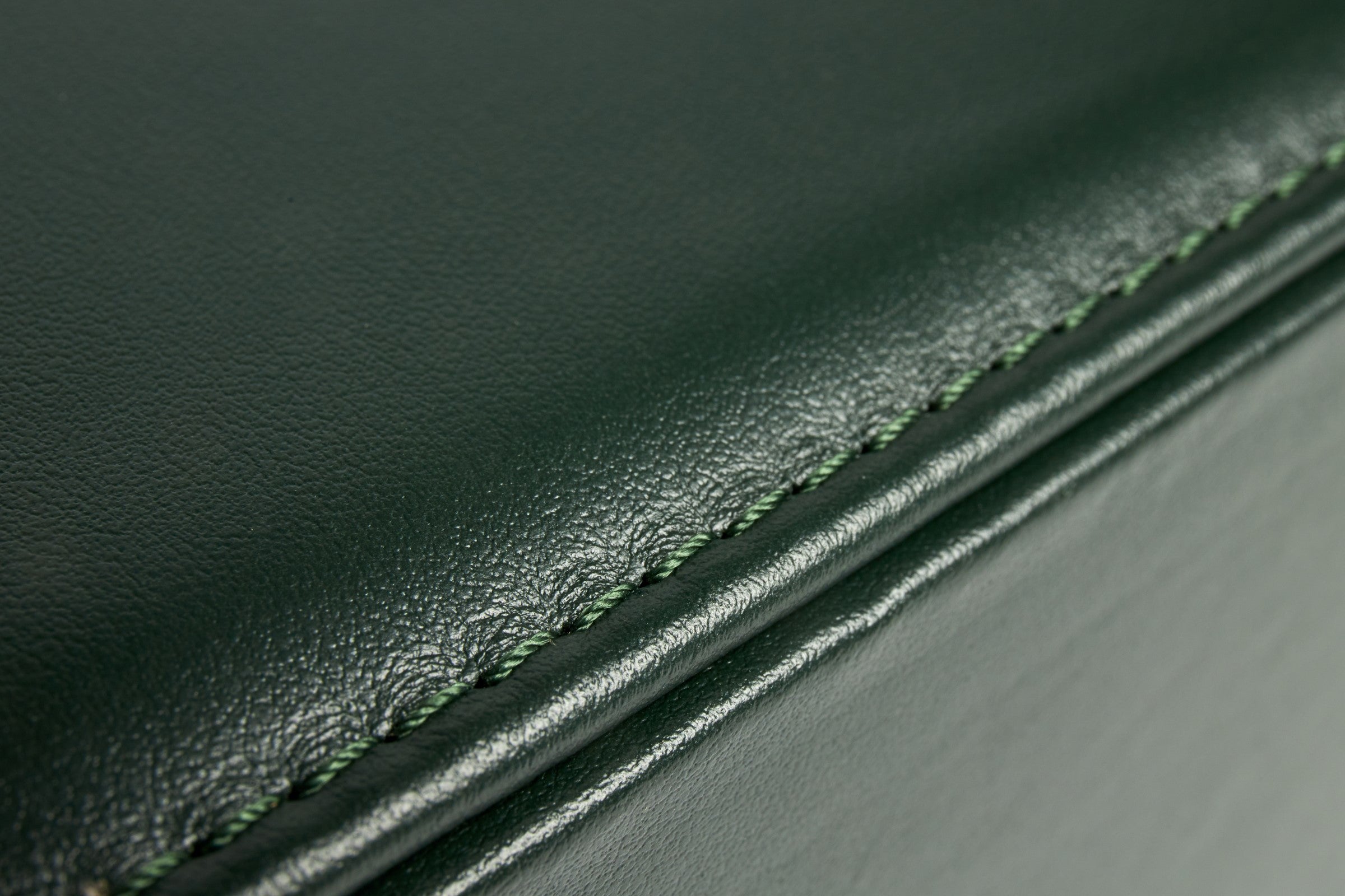 Bernardini Milano Watch Holder with 12 watches capacity- green leather and green alcantara