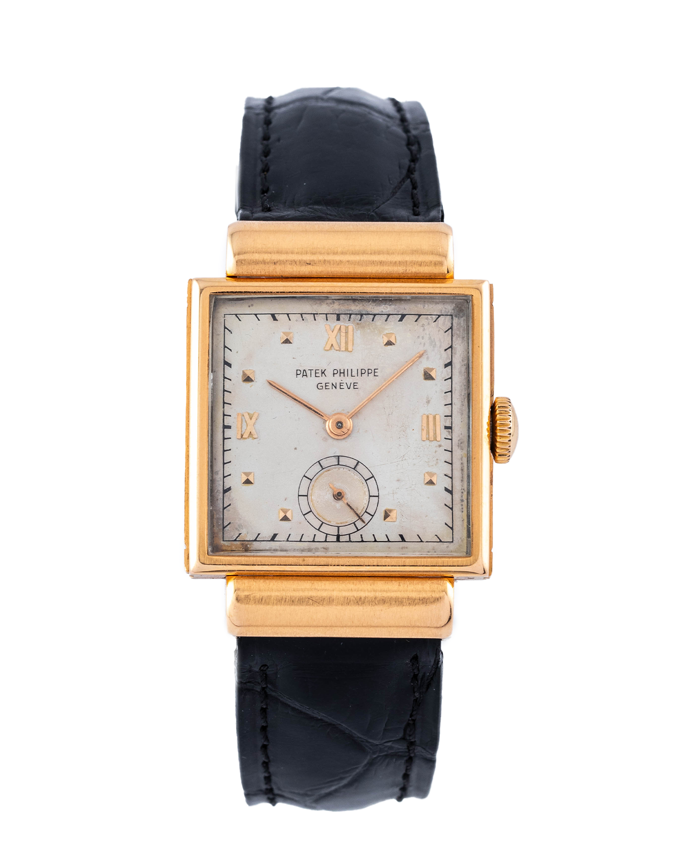 Patek Philippe Carrè Rose Gold "Brevet Imperméable"
