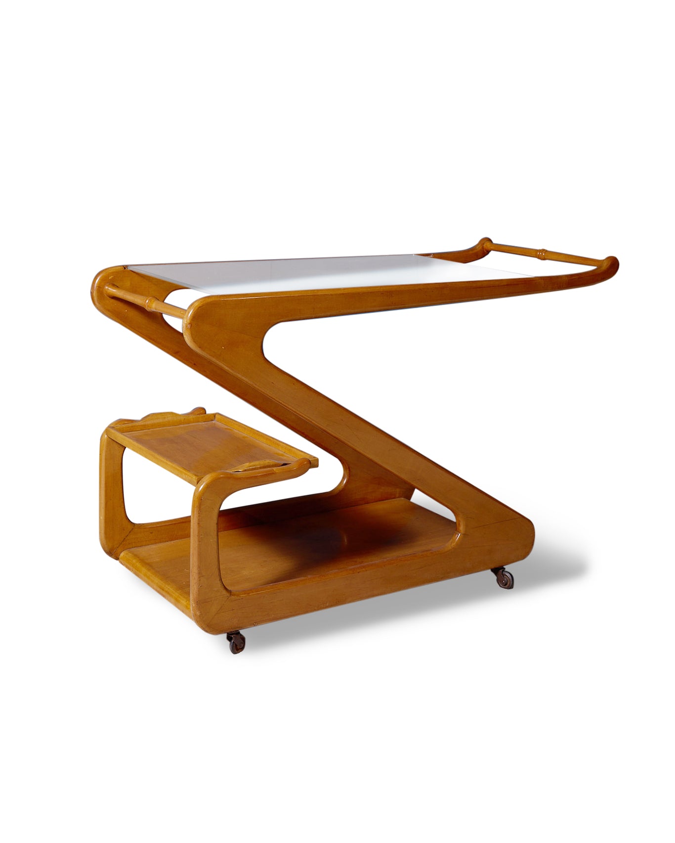 1950s Style Beech bar Trolley