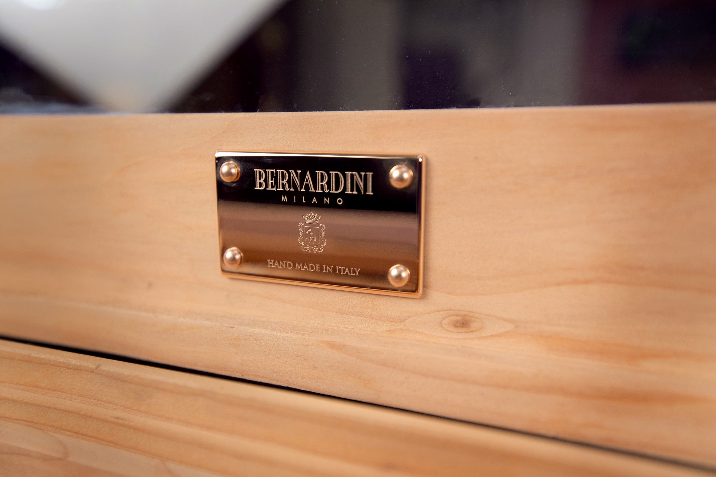 Bernardini Humidor Deco - Black leather and Ebony - N° 05/30