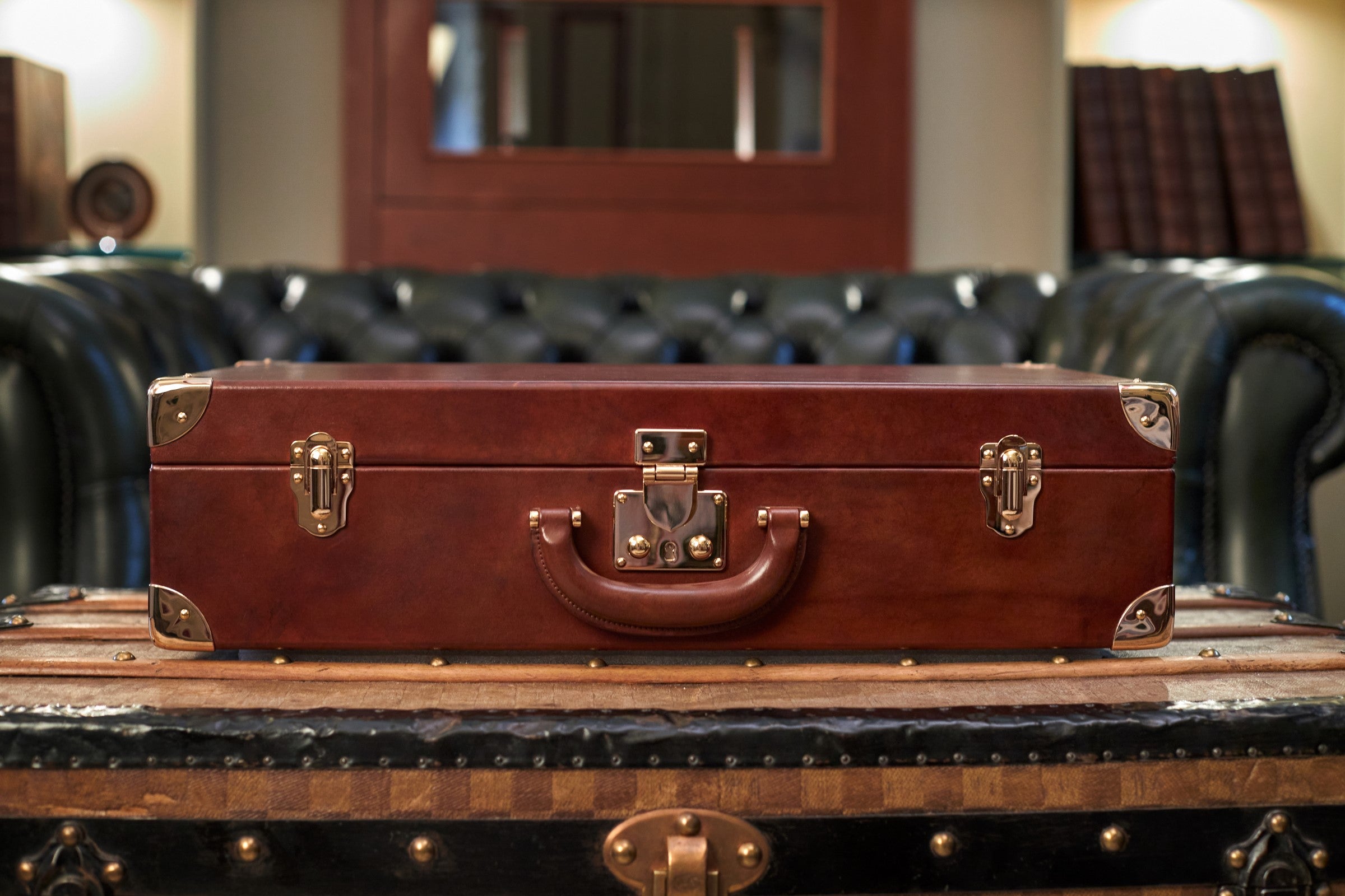 Bernardini Humidor Briefcase - Black leather and Ebony - N° 03/30