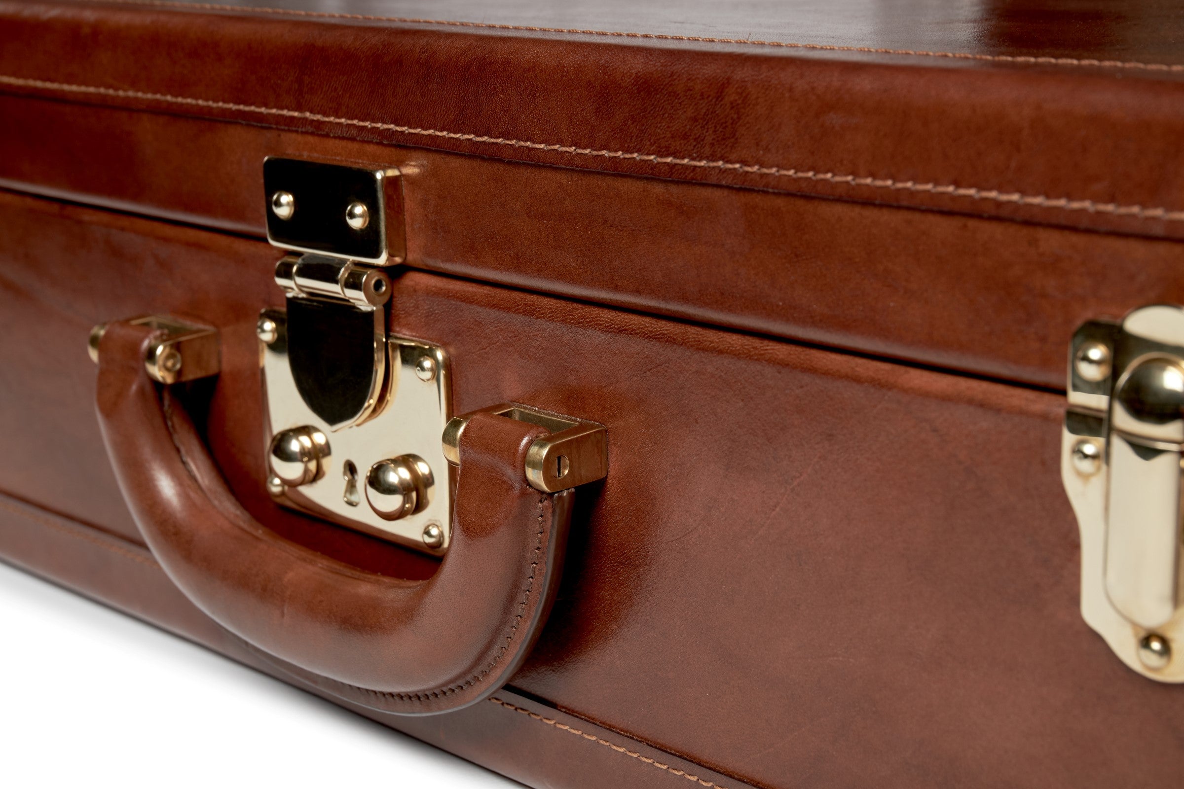 Bernardini Humidor Briefcase - Brown leather and Mahogany - N° 01/30