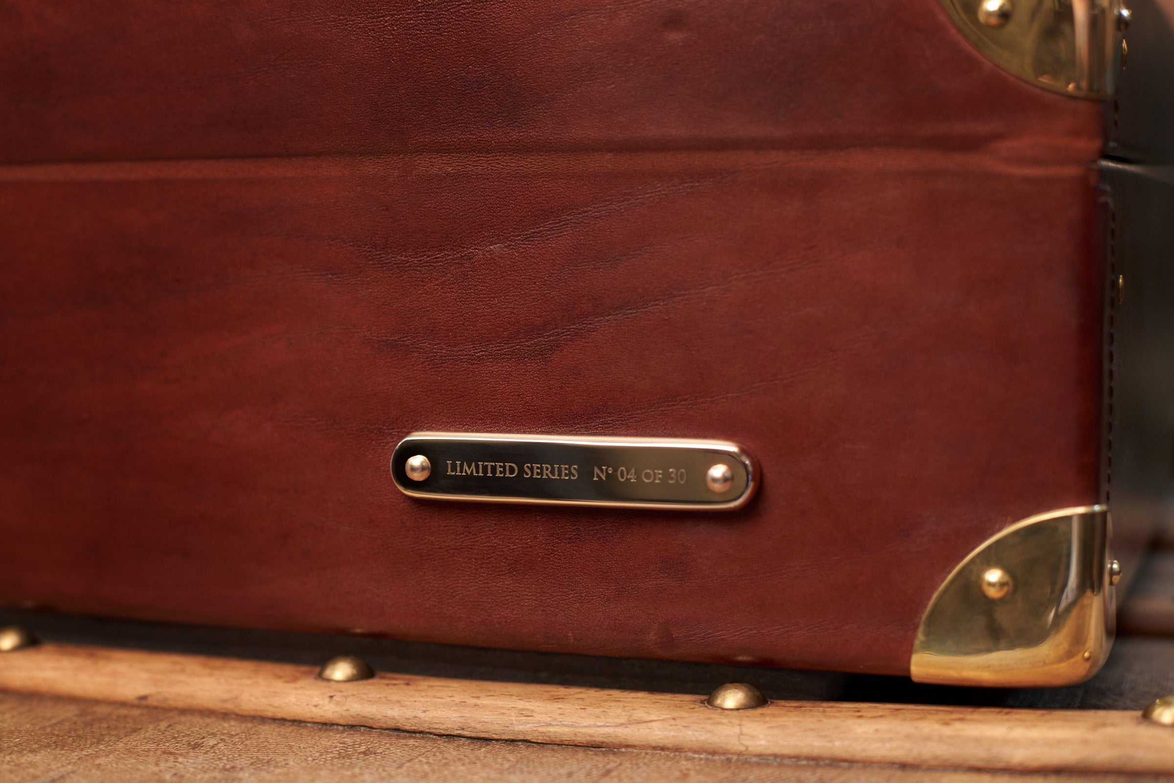 Bernardini Humidor Briefcase - Brown leather and Mahogany - N° 04/30