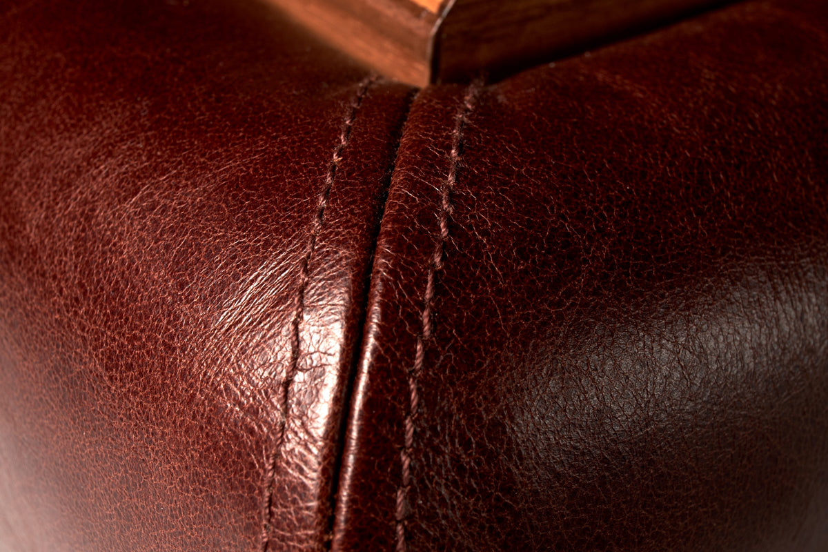 Bernardini Humidor Deco -  Brown leather and Walnut - N° 01/30