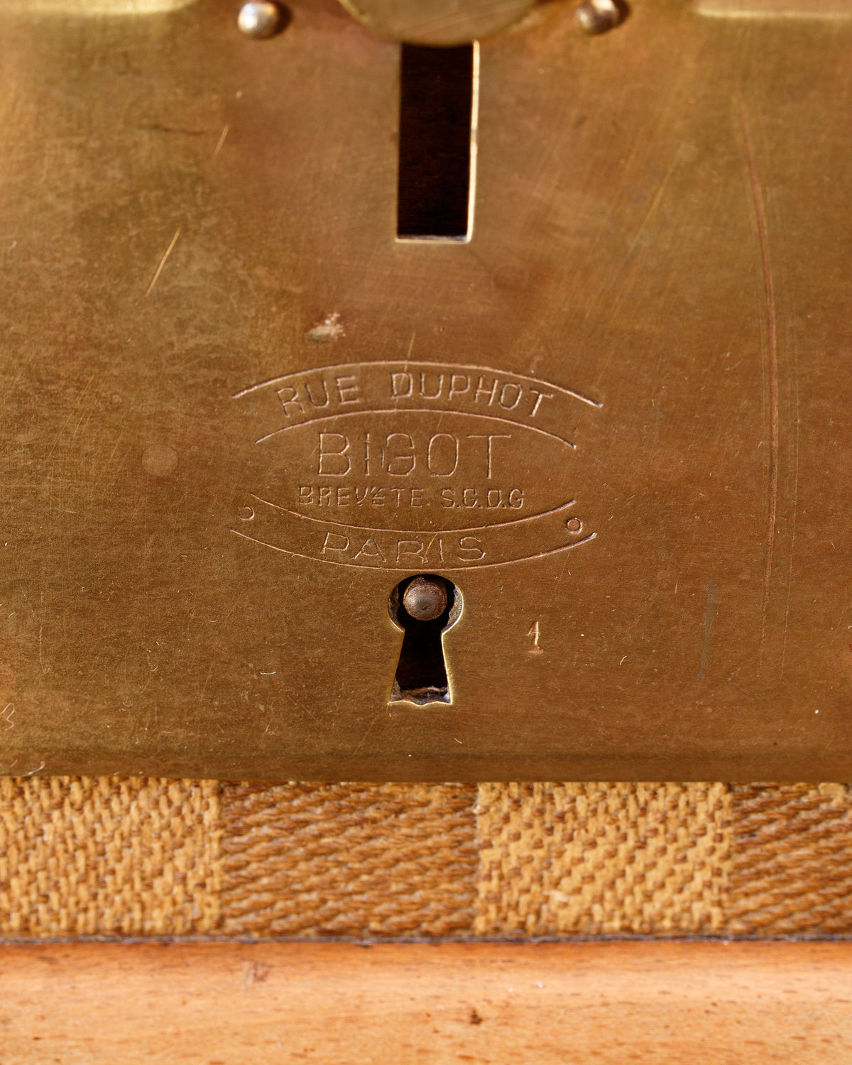 Bigot Damier Steamer Trunk