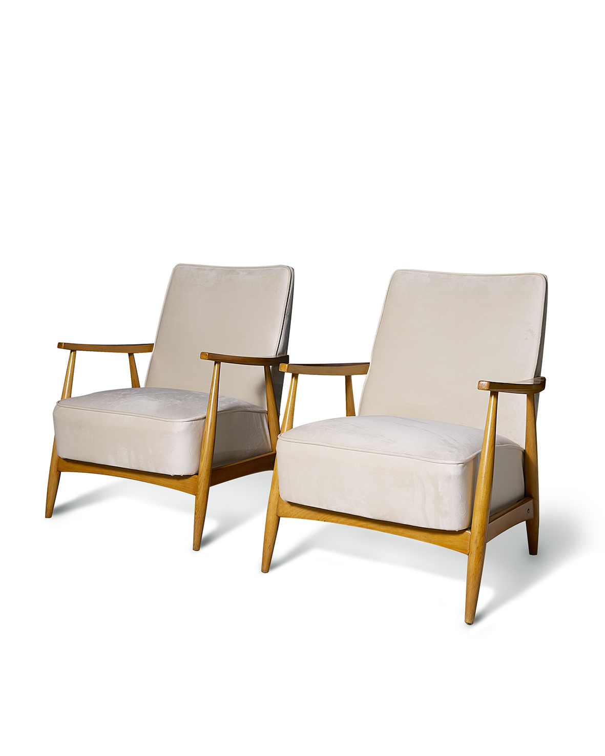 Old Vienna vintage armchair set