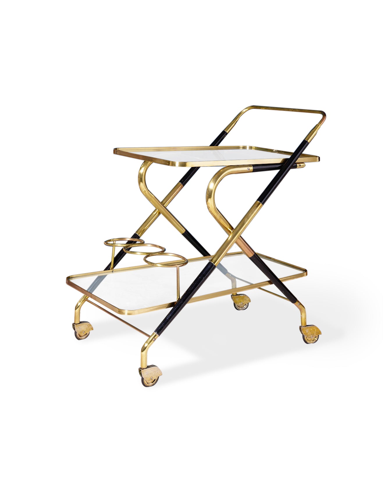 Cesare Lacca asymmetrical-tier bar cart