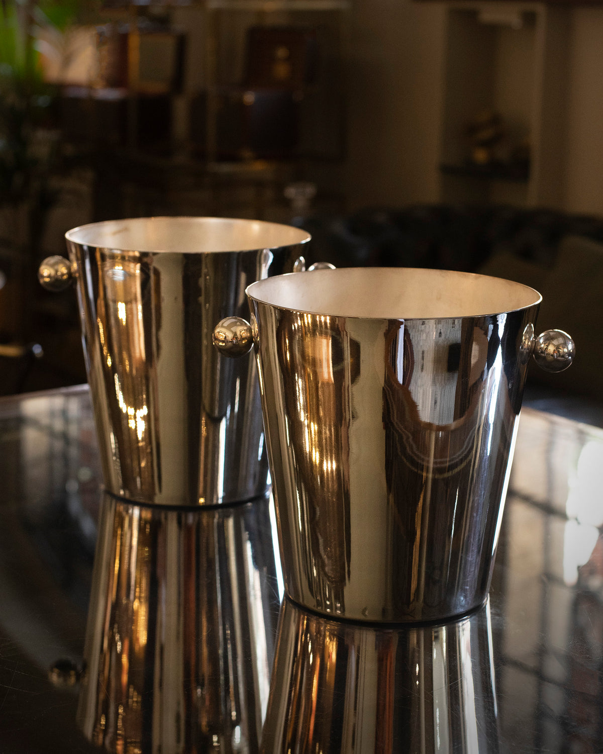 English Silver plated Champagner set by Mappin and Webb London
