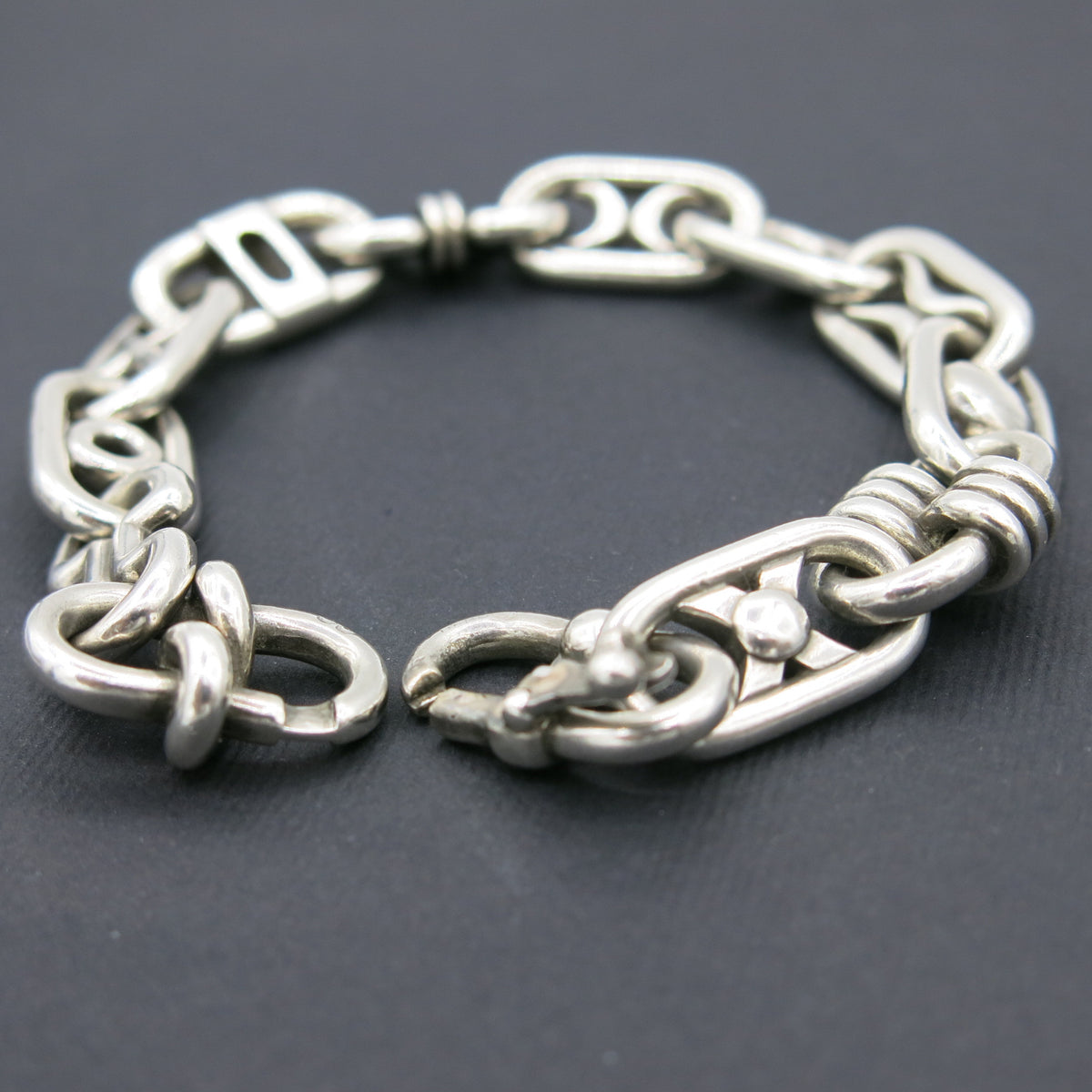 Hermès &quot;Chaine d&#39;ancre croiseé&quot; bracelet