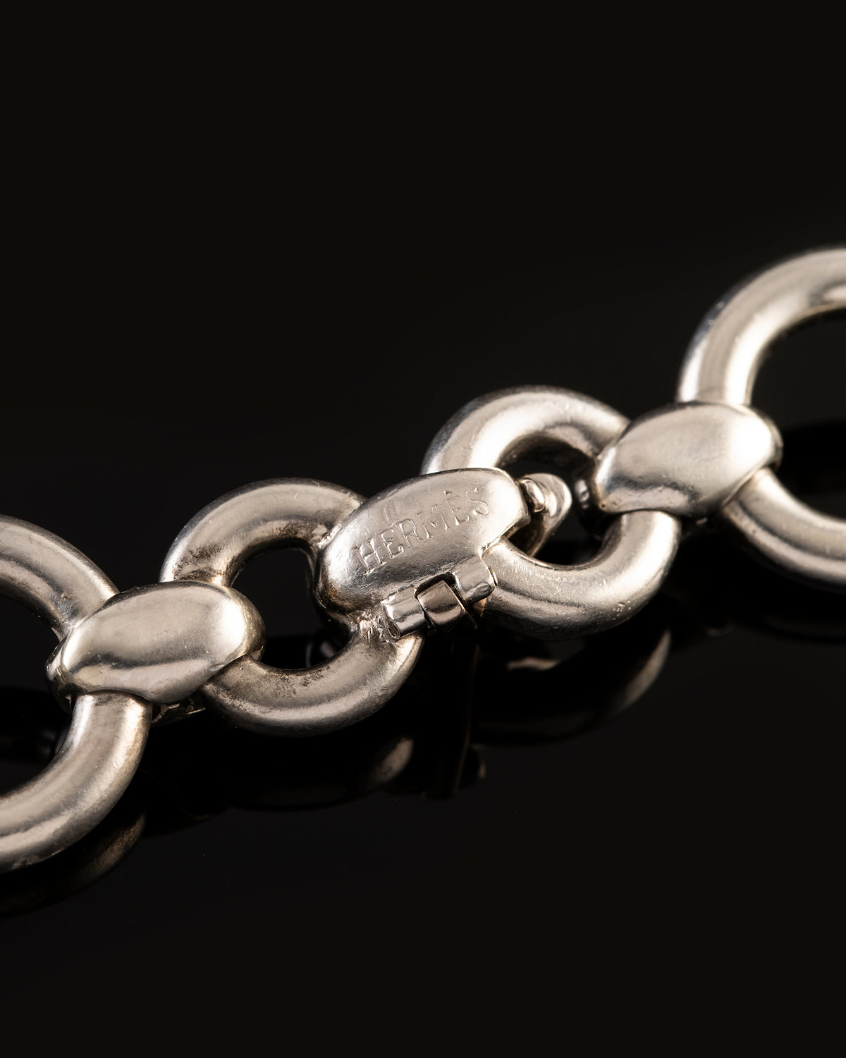 Hermès Silver Collier with &quot;Cabochon&quot; stones