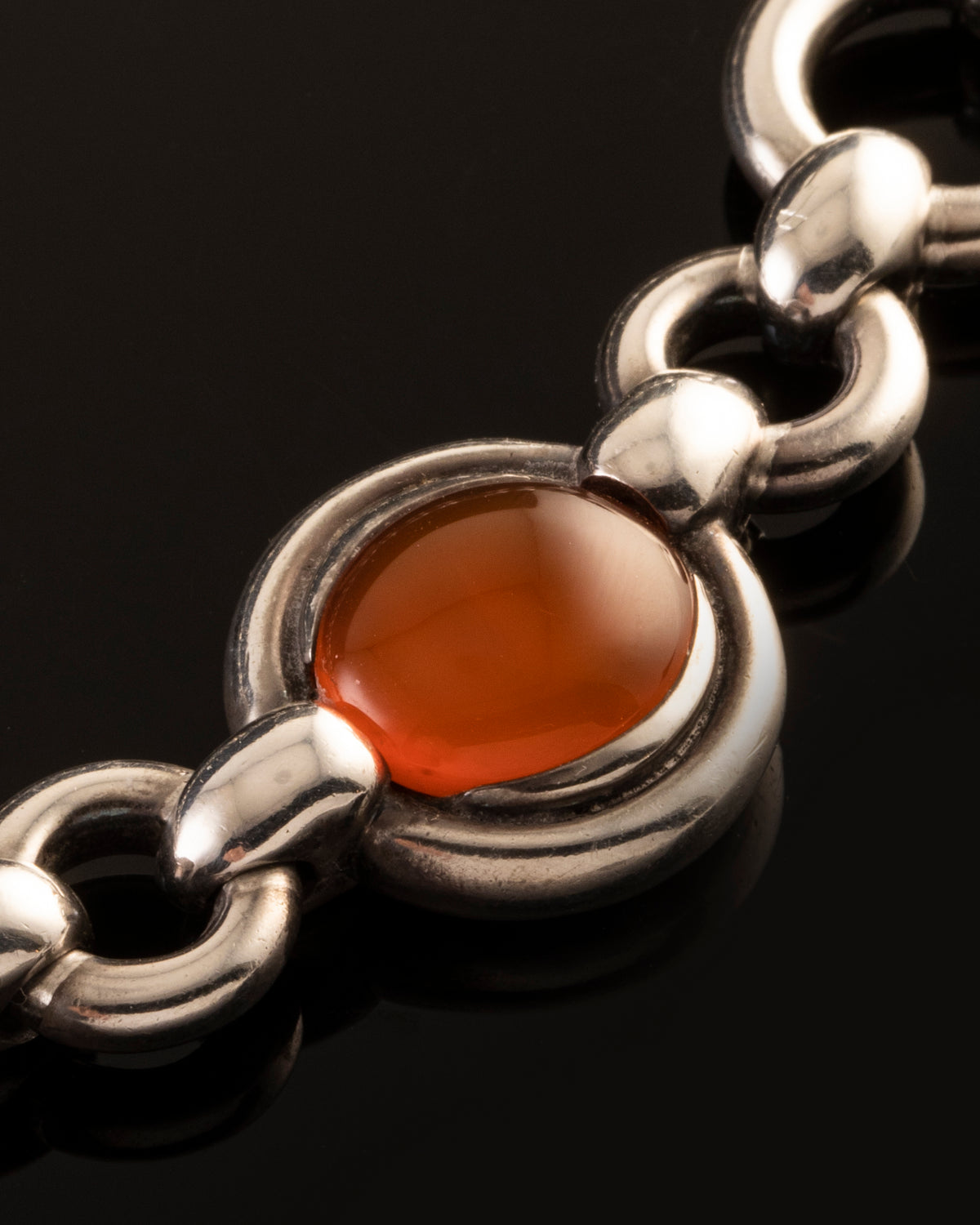 Hermès Silver Collier with &quot;Cabochon&quot; stones