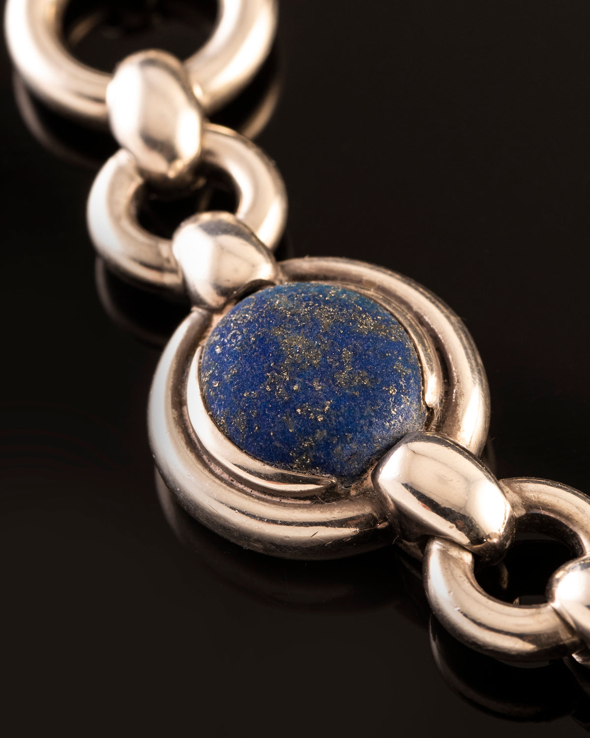 Hermès Silver Collier with &quot;Cabochon&quot; stones